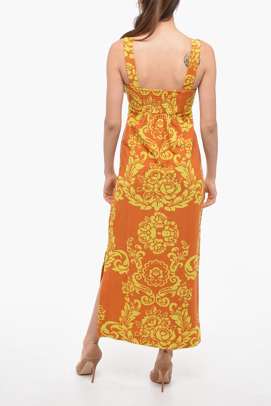 Alemais 2950~Terry Cotton Midi Dress ALBY with Antemio Print, view 2