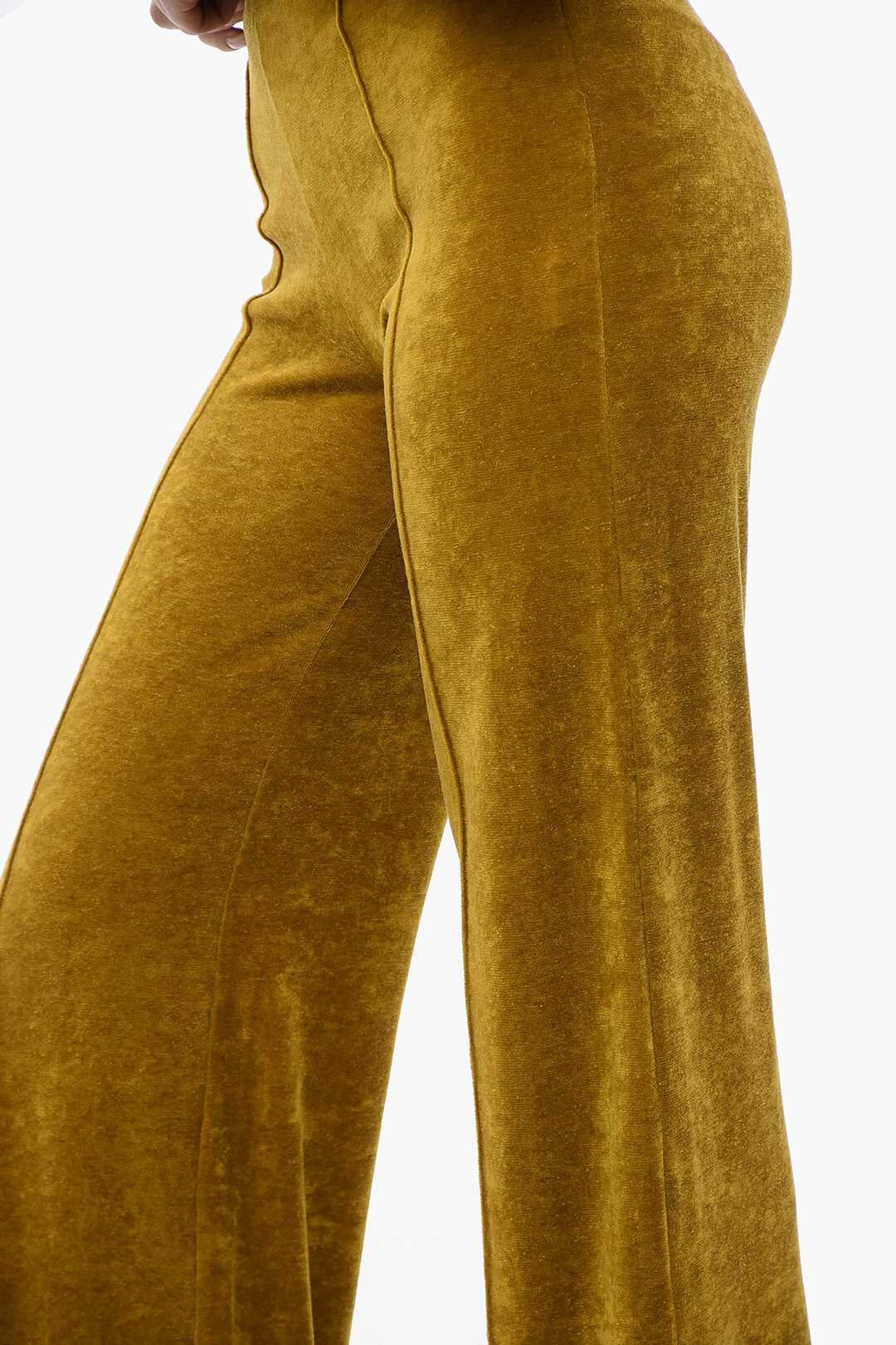 Viktor & Rolf 3000~High-Waist Velvet Pants, view 2