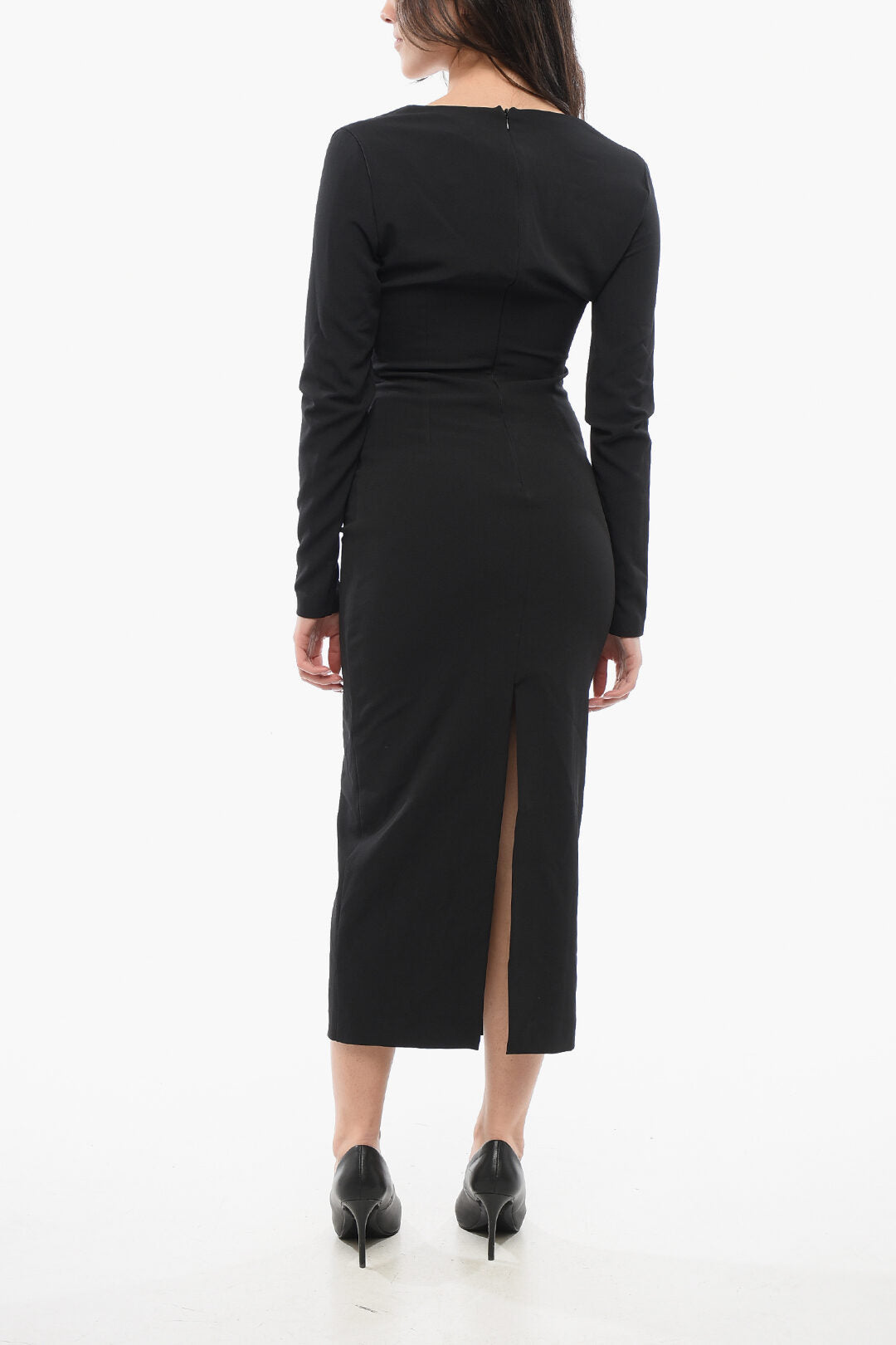 Versace 3000~JEANS COUTURE V-Neck Dress with Cut-Outs, view 2