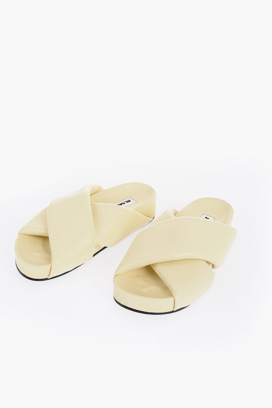 Jil Sander 3000~Leather Sandals with Criss-Cross Design
