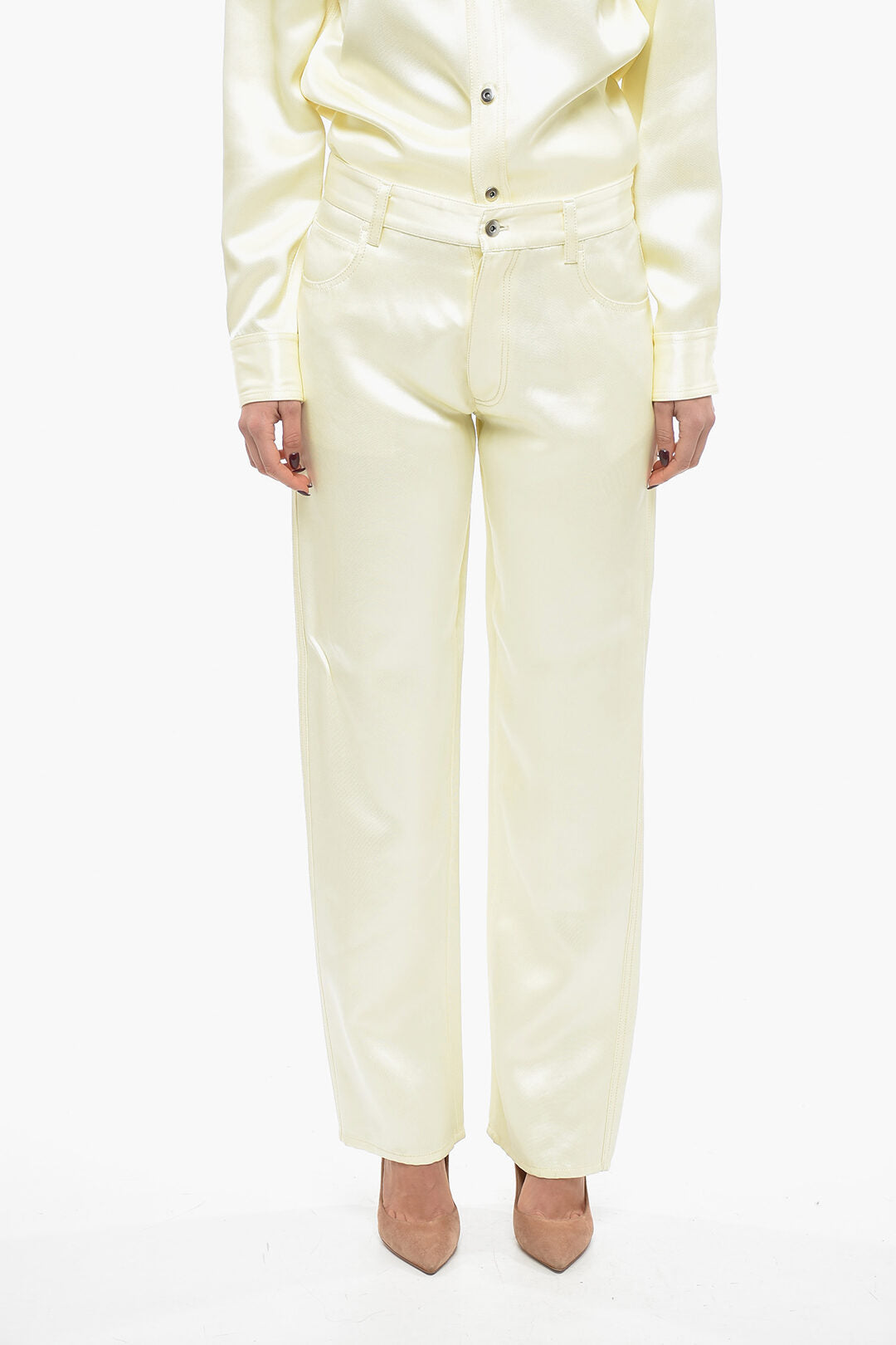 Bottega Veneta 3000~Loose-Fit Viscose and Silk-Blend Trousers