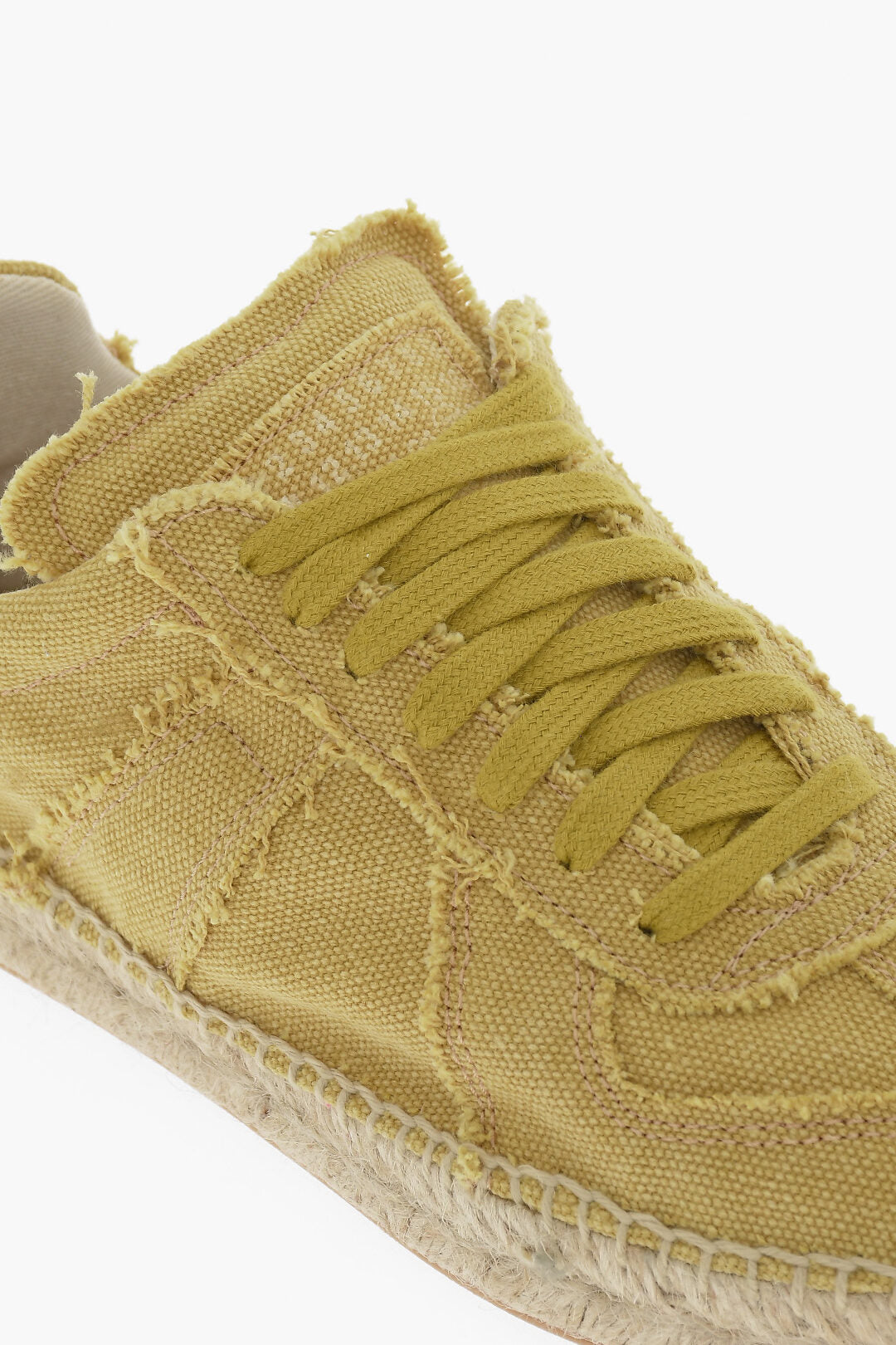 Maison Margiela 3000~MM22 Low Canvas Sneakers with Jute Detail