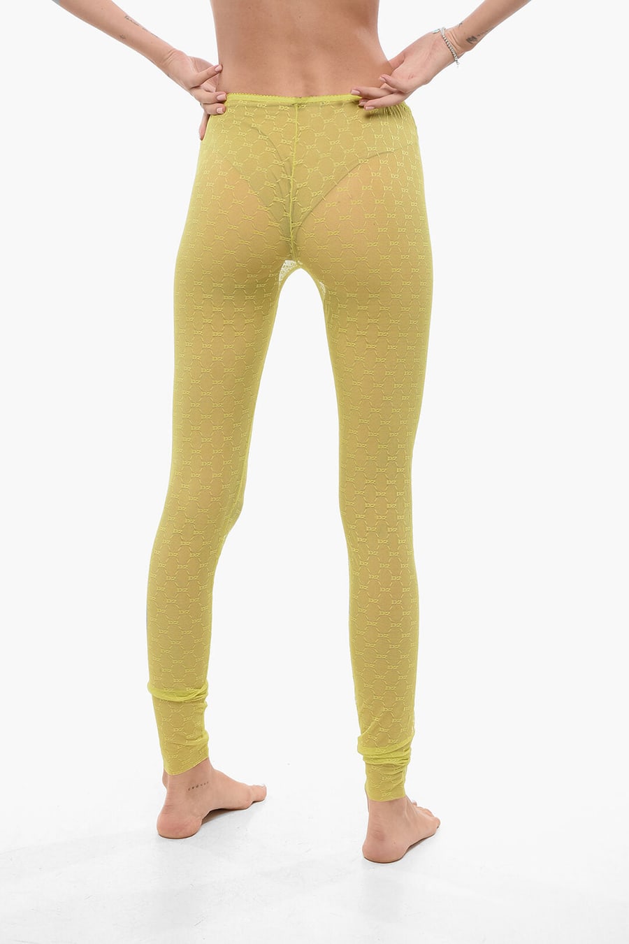 Dsquared2 3000~Monogram Lace Tights, view 2