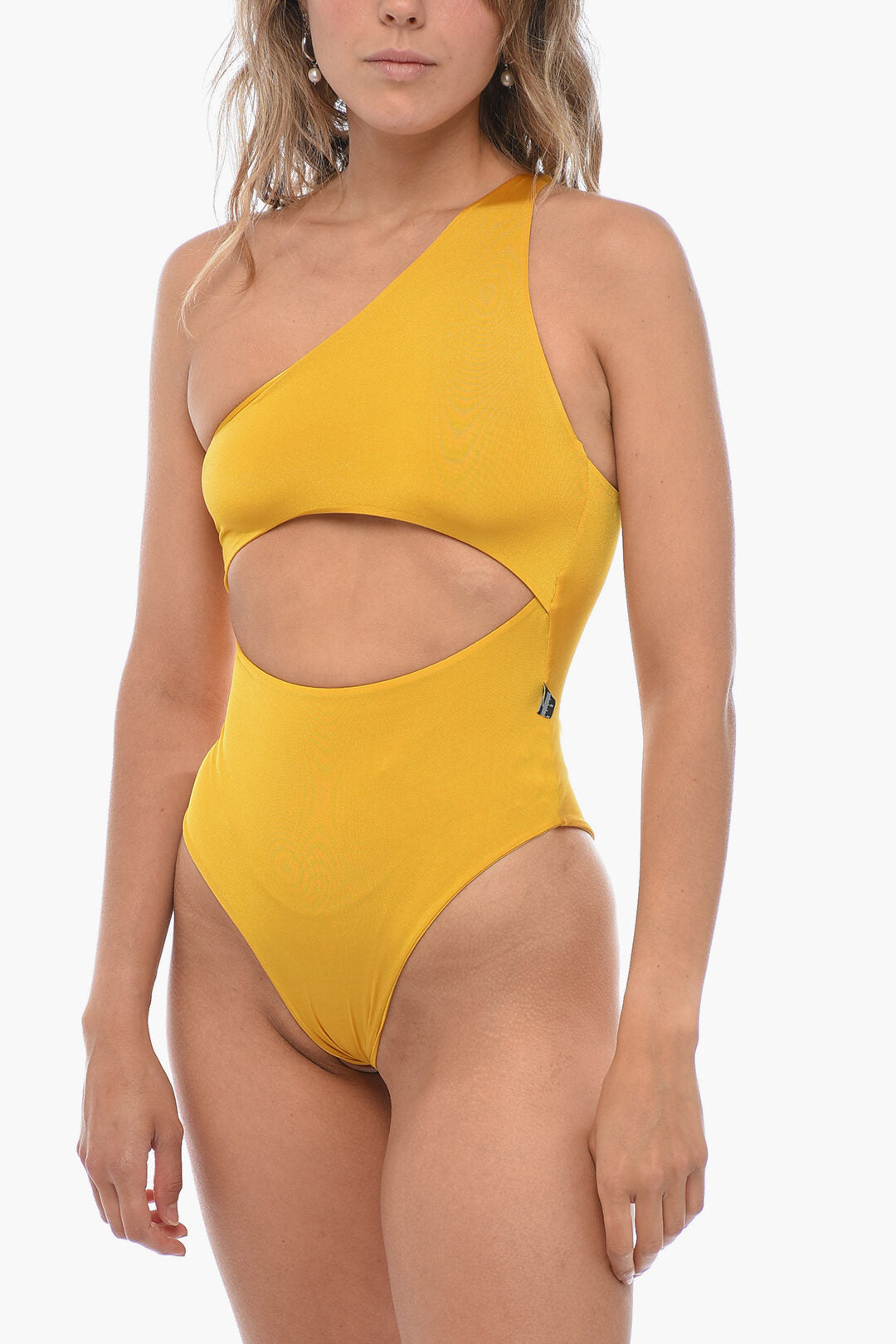 Elisabetta Sammarco 3000~One-Shoulder One-Piece Swimsuit with Cut-Out Detail