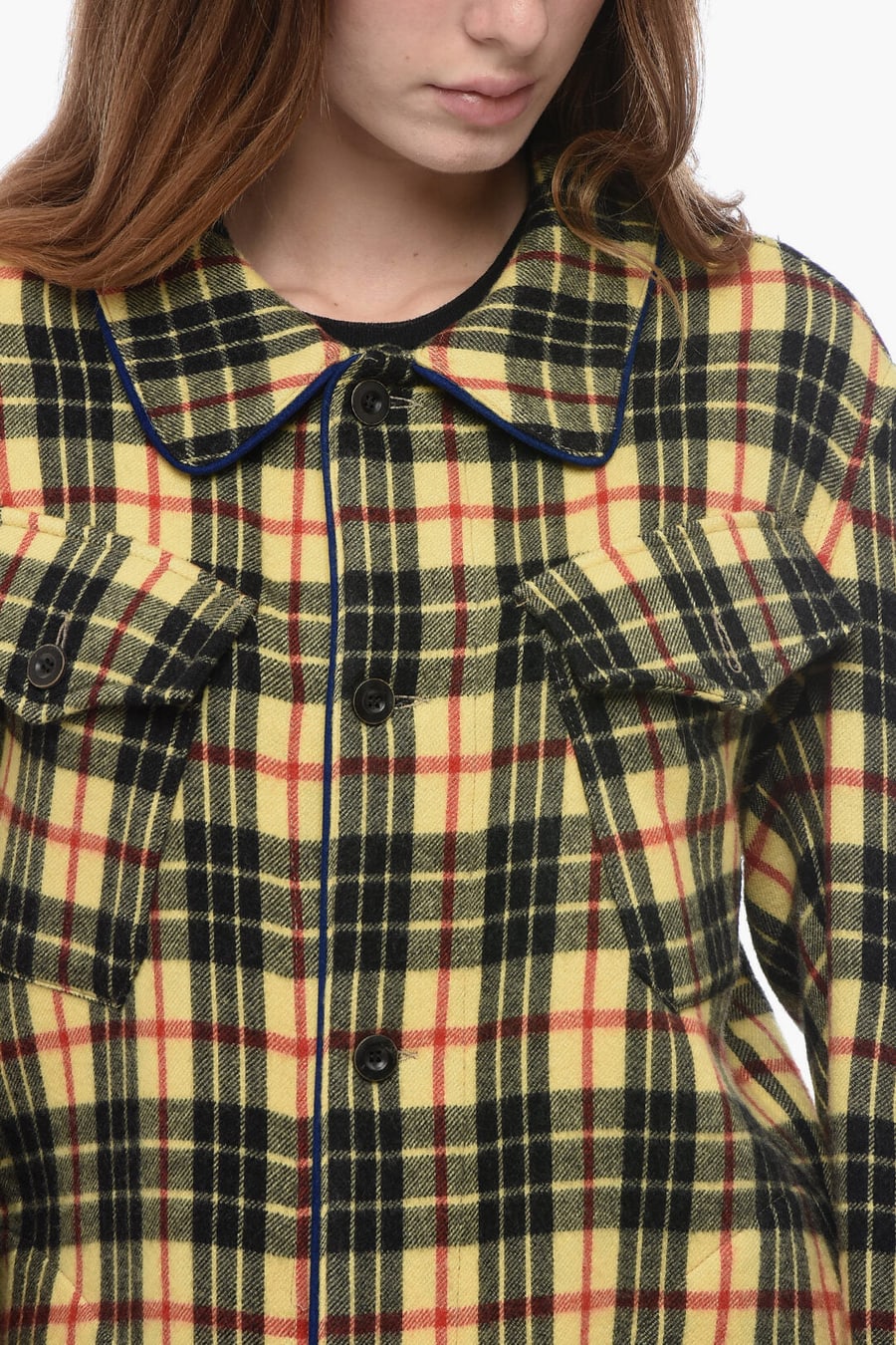 Pierre-Louis Mascia 3000~Tartan Wool Overshirt, view 3