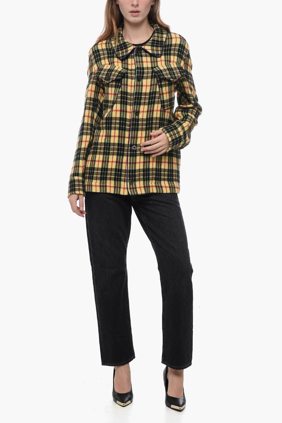 Pierre-Louis Mascia 3000~Tartan Wool Overshirt, view 4