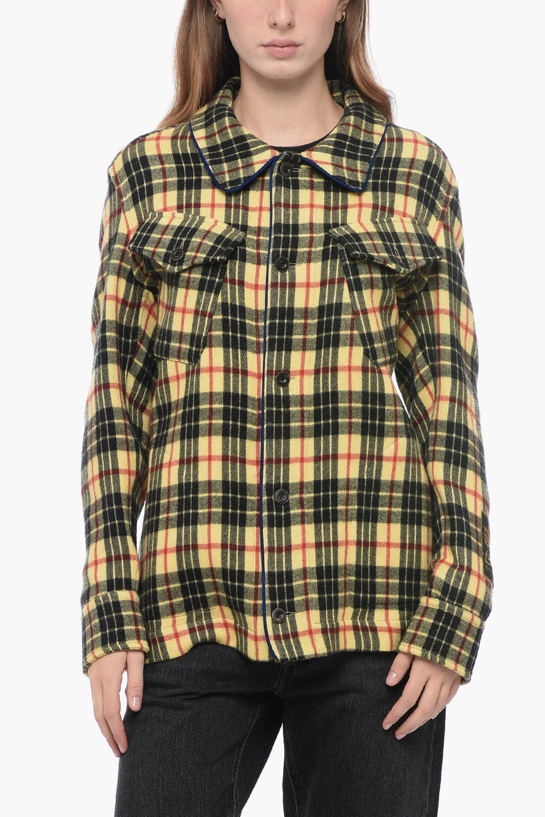 Pierre-Louis Mascia 3000~Tartan Wool Overshirt