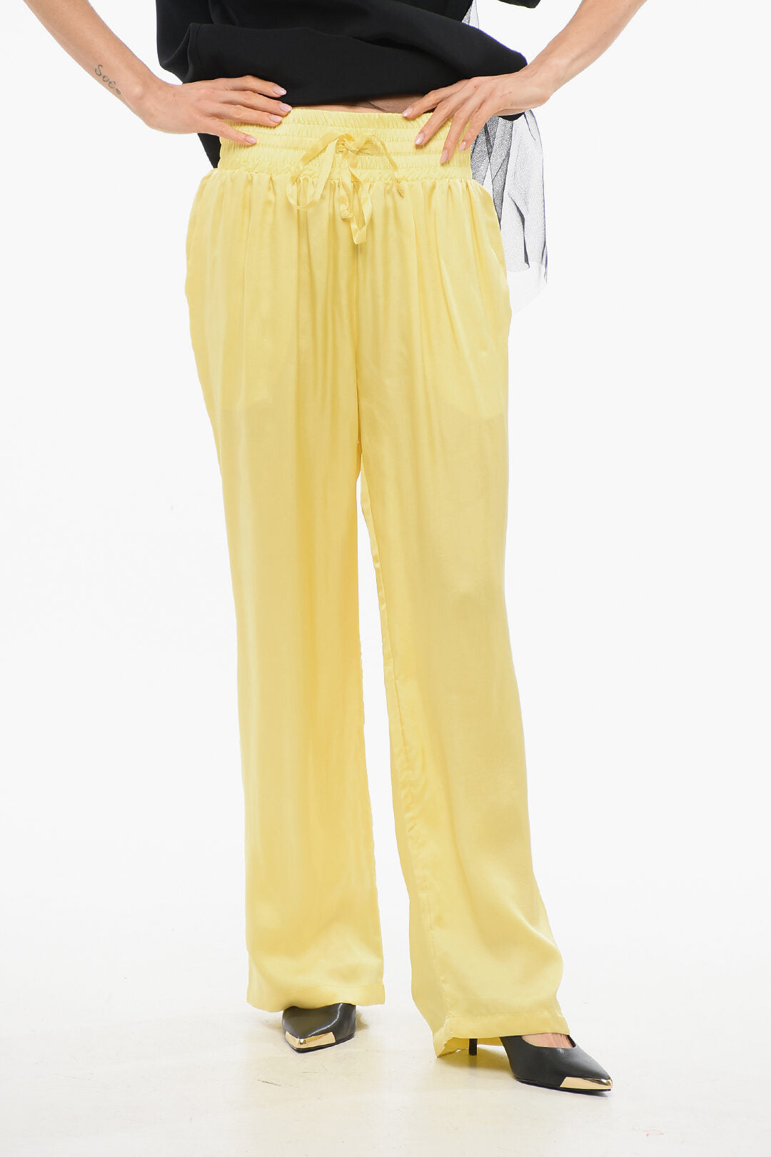 Viktor & Rolf 3000~TULLE Trousers BUSINESS RENDEZVOUS with Drawstring