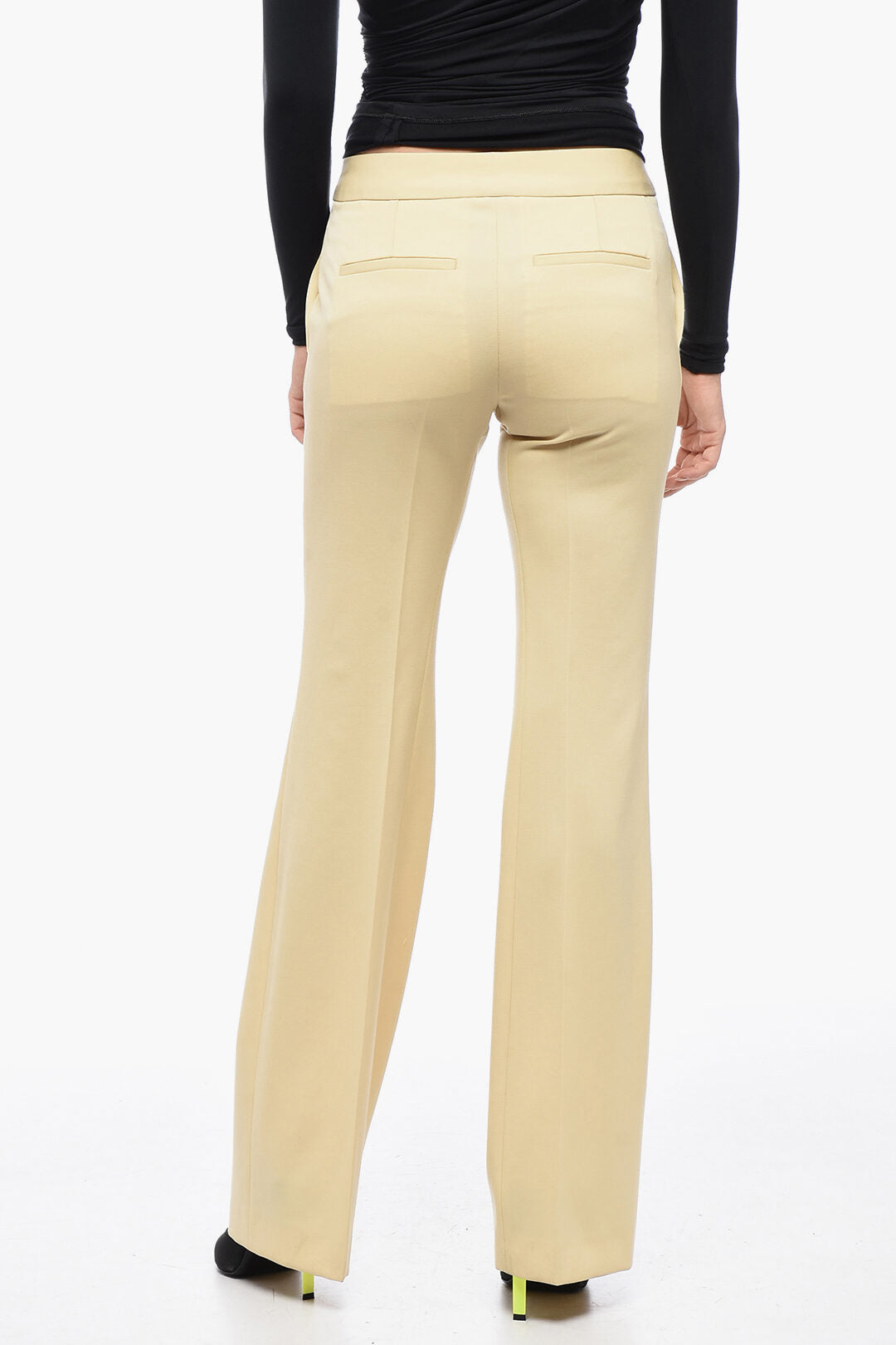 Jil Sander 3000~Wool Grain de Poudre Trousers with Front Pleats, view 2