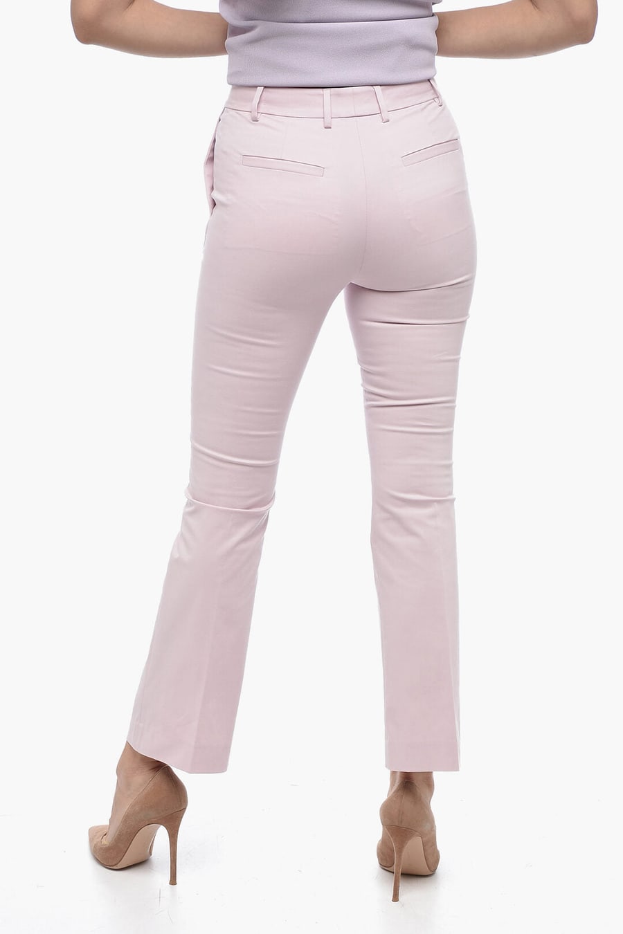 QL2 3050~Cropped-Fit Pants NELLIE with Bootcut Hem, view 2