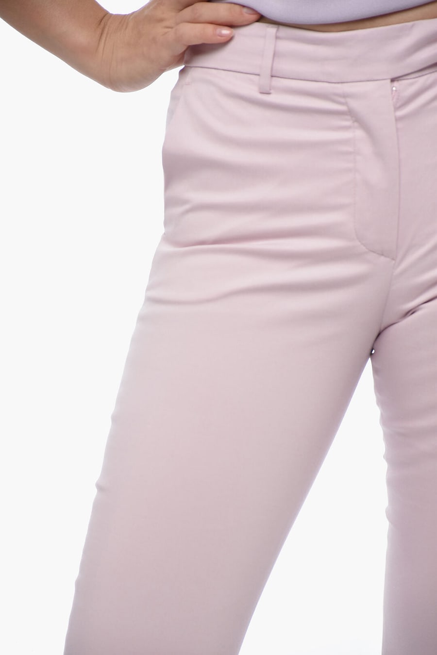 QL2 3050~Cropped-Fit Pants NELLIE with Bootcut Hem, view 3