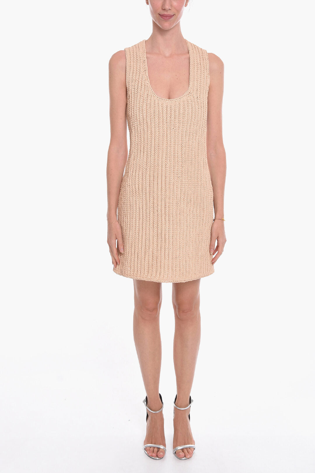 Bottega Veneta 3050~Handwoven Leather Midi Dress
