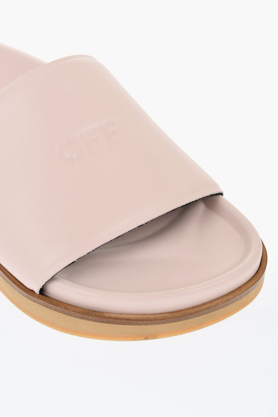Off-White 3050~Leather Slides OFF STAMP, view 4