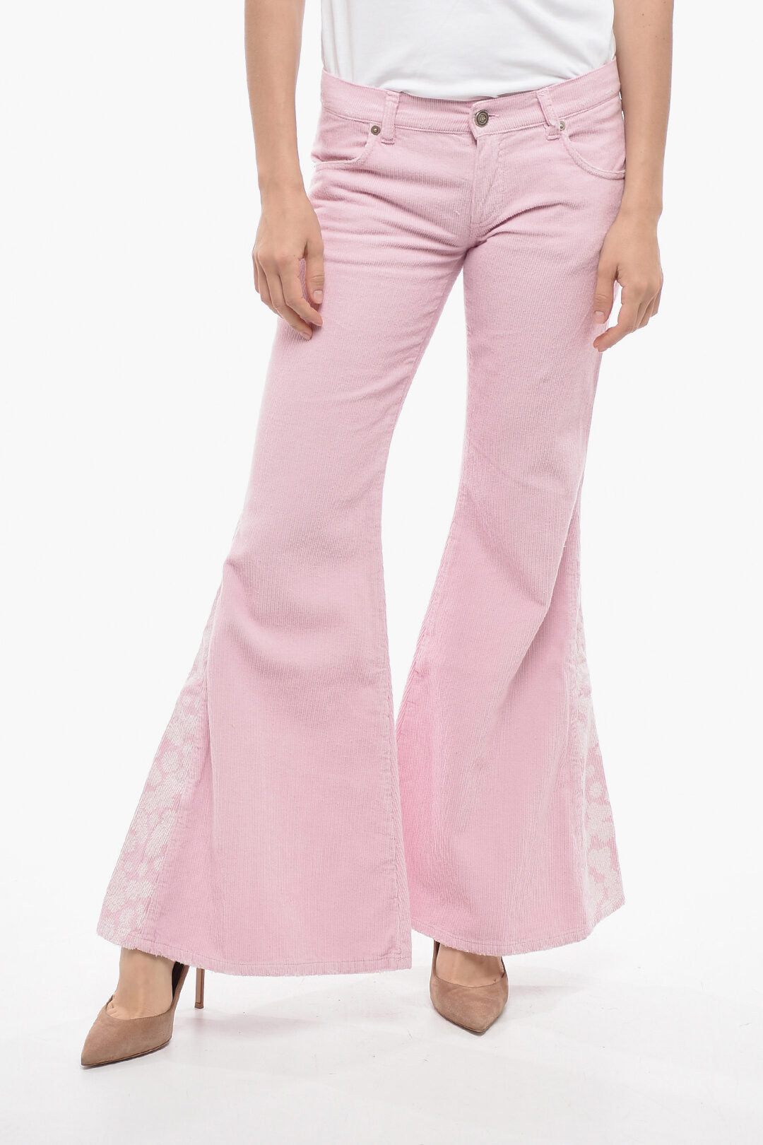 Erl 3050~Ribbed Velour Bootcut Trousers