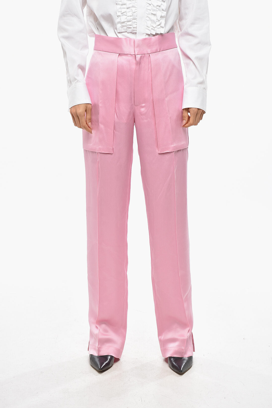 Sa Su Phi 3050~Satin Pants ADRIANA with Maxi Pockets