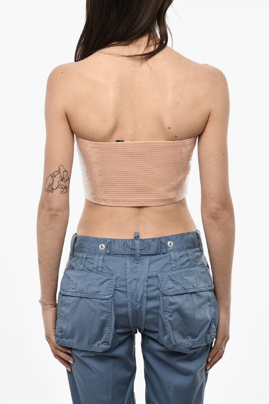 Dsquared2 3050~Sequin Strapless Crop Top, view 2