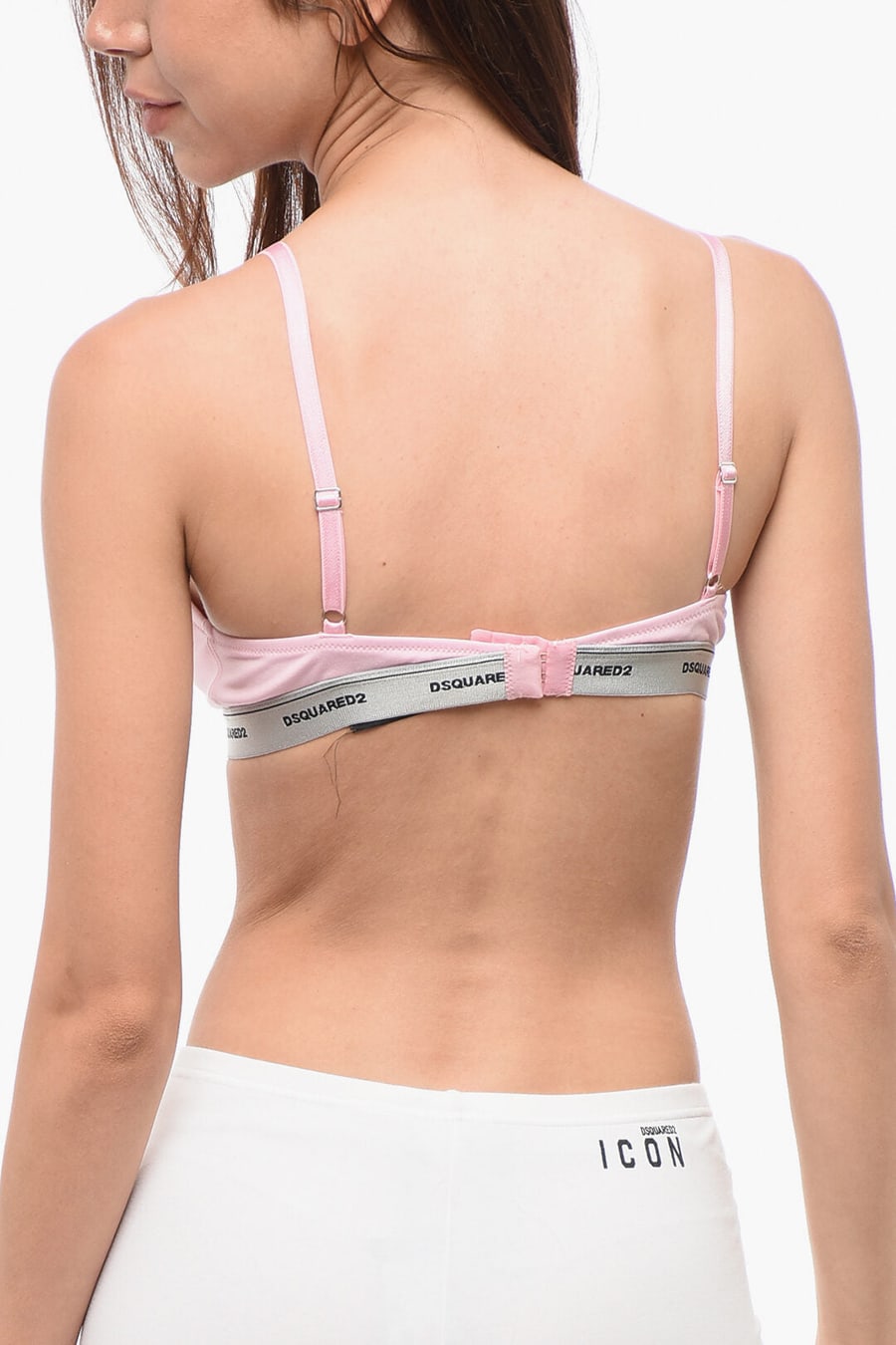 Dsquared2 3050~Triangle Bra with Logo Elastic, view 2