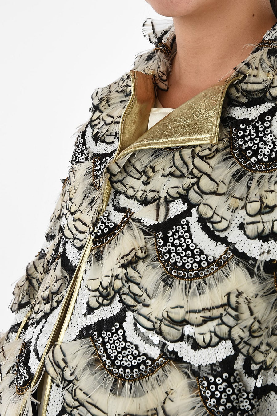 Dsquared2 3250~Coat with Feathers and Sequins, view 3