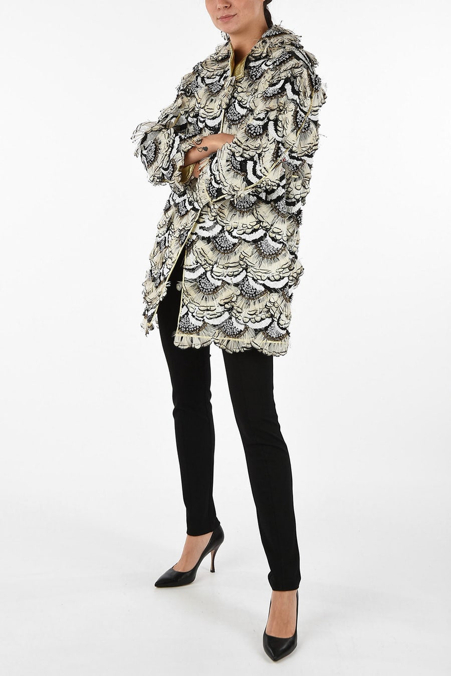 Dsquared2 3250~Coat with Feathers and Sequins, view 4