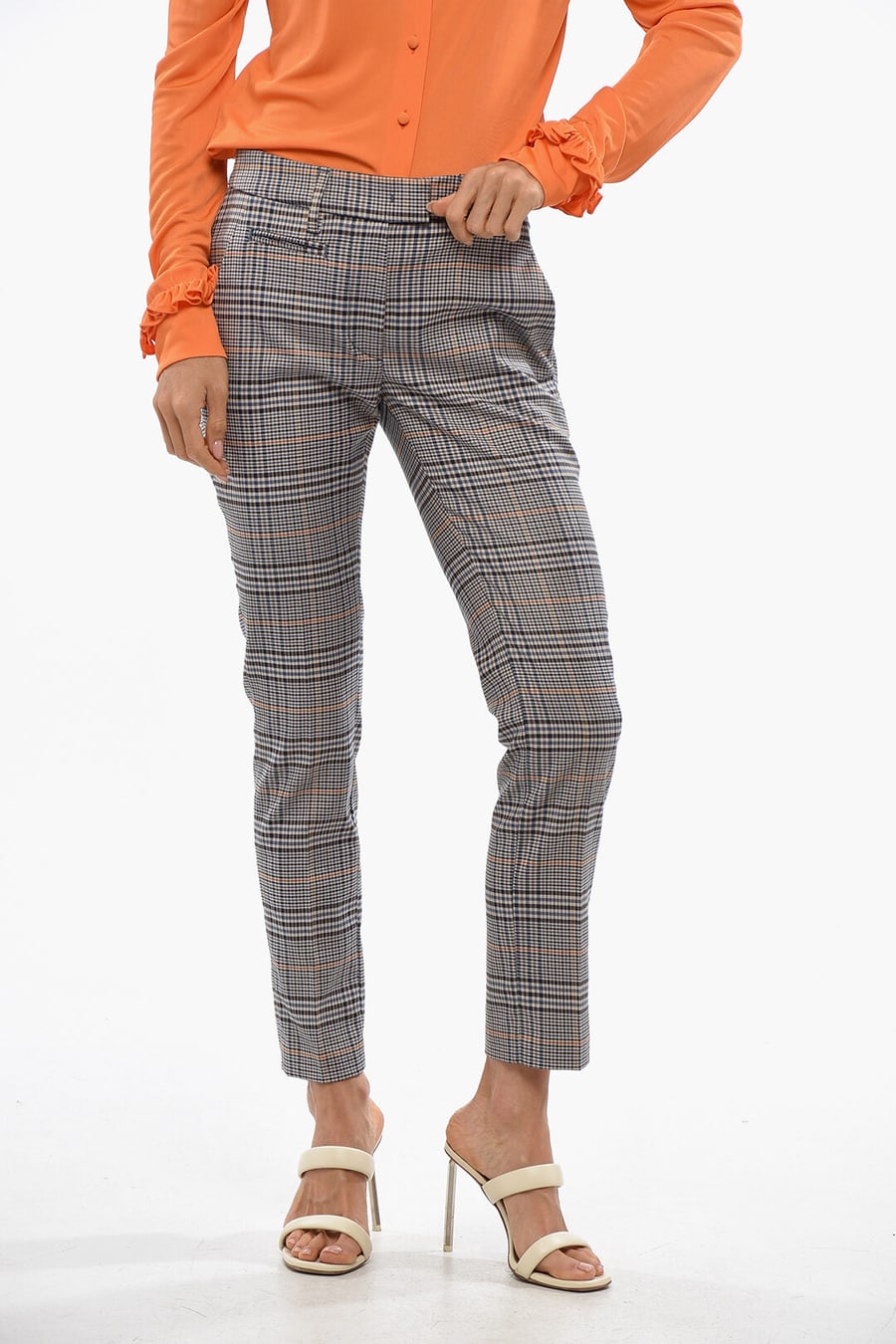 Dondup 3250~District Check Pants with Belt Loops