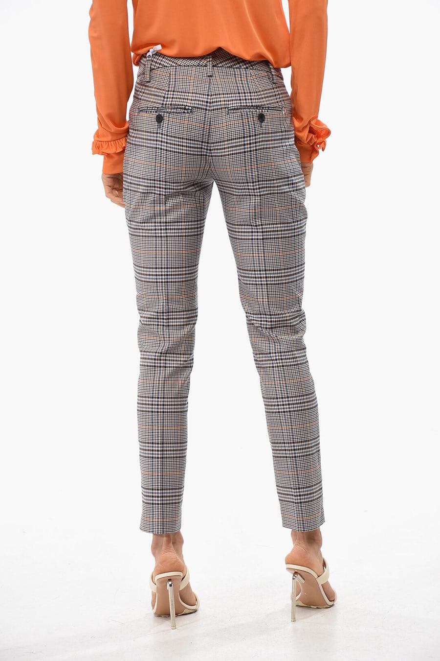 Dondup 3250~District Check Pants with Belt Loops, view 2