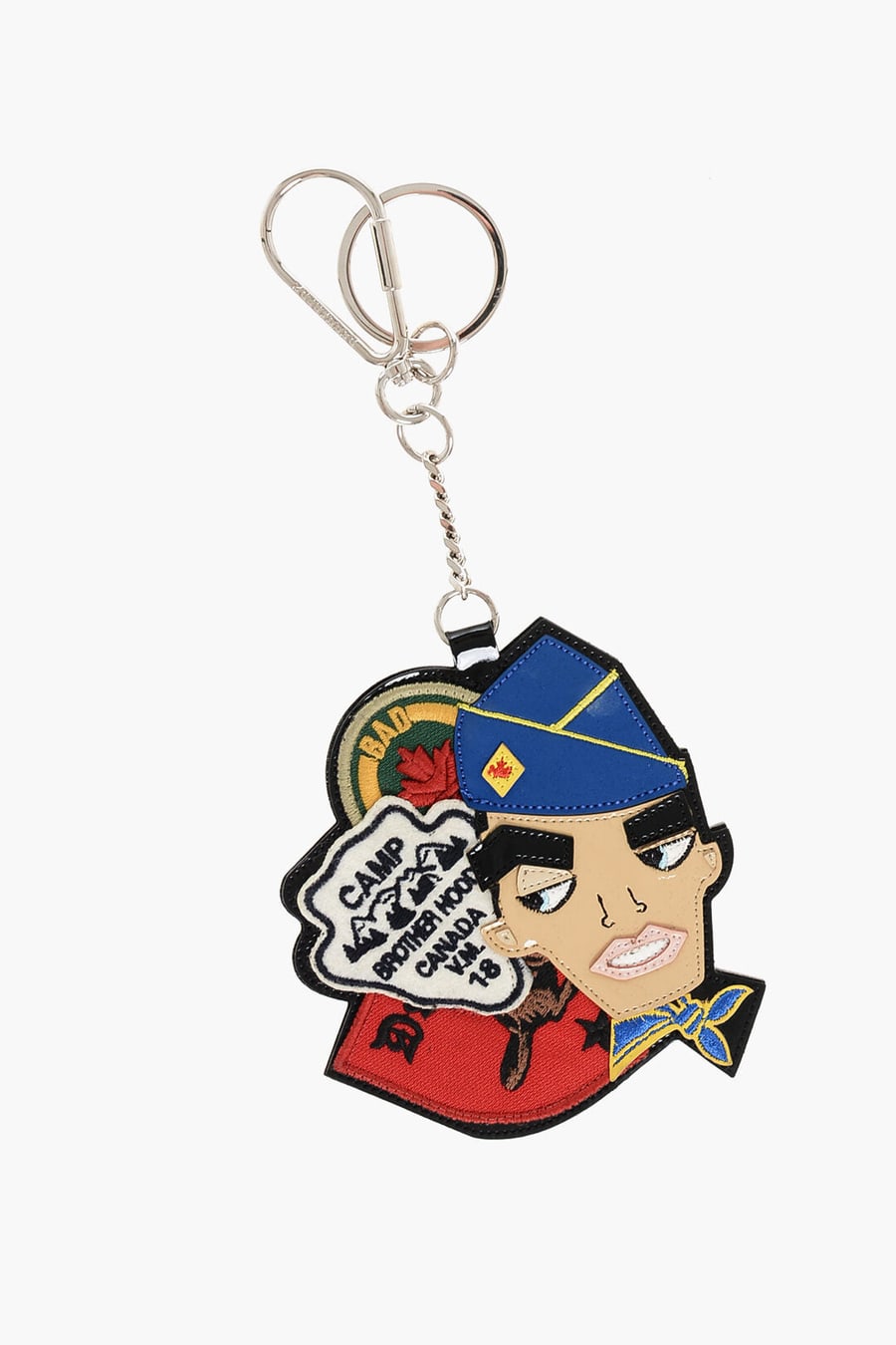 Dsquared2 3250~Metal Keyring DEAN&DAN with Maxi Pendant