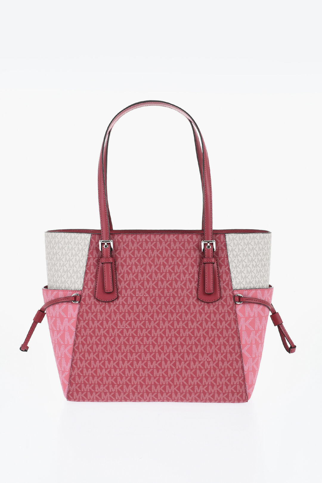 Michael Kors 3250~MICHAEL Tote Bag VOYAGER Color Block with All-Over Monogram