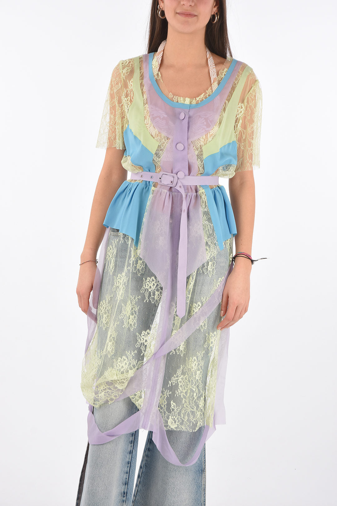 Maison Margiela 3250~MM0 Lace Dress with Belt