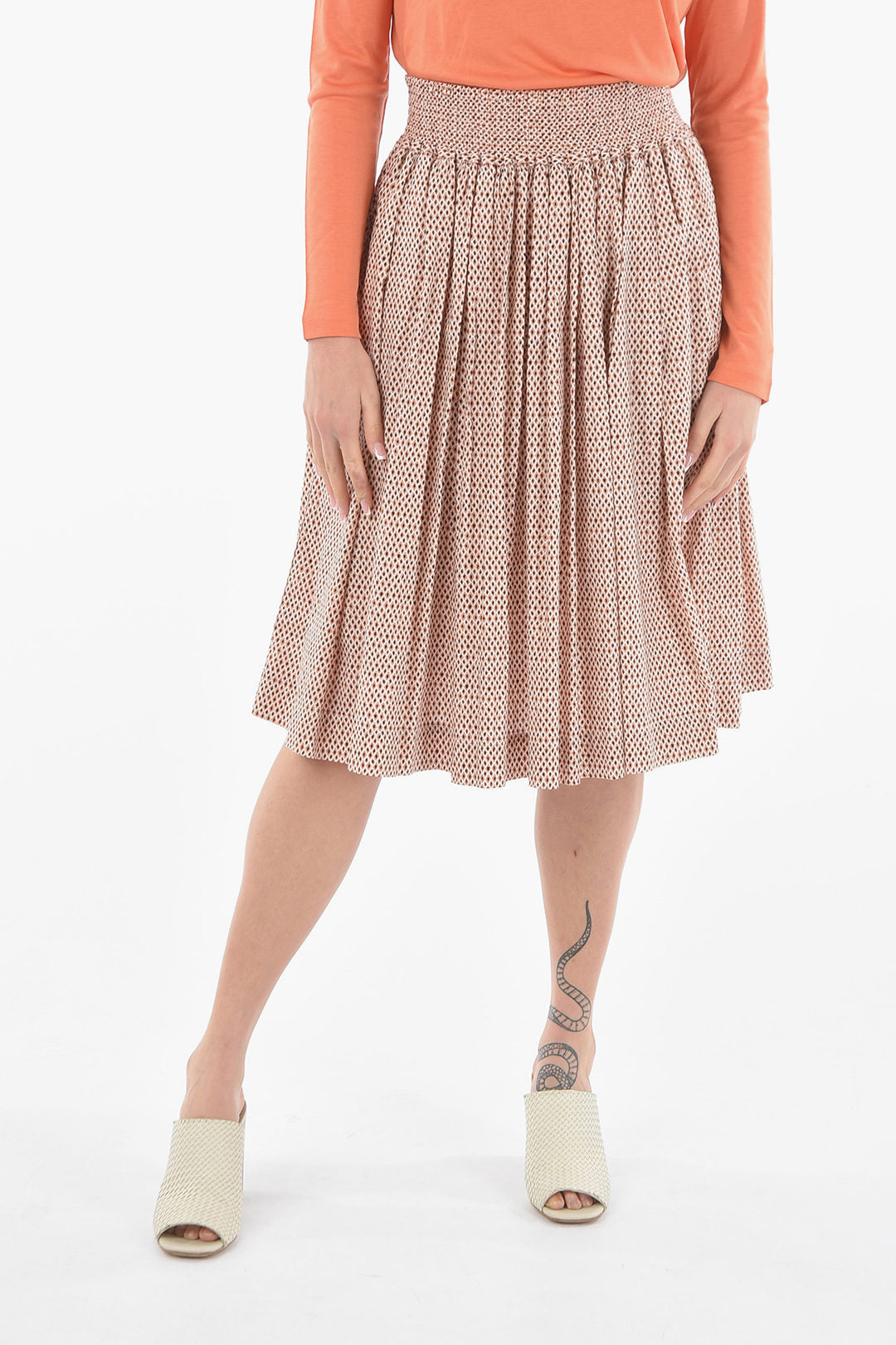 Woolrich 3250~Patterned Flared Skirt