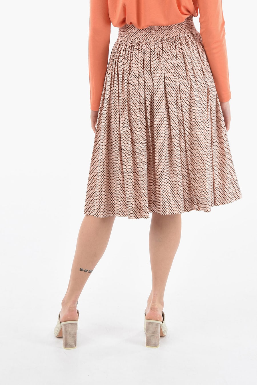Woolrich 3250~Patterned Flared Skirt, view 2