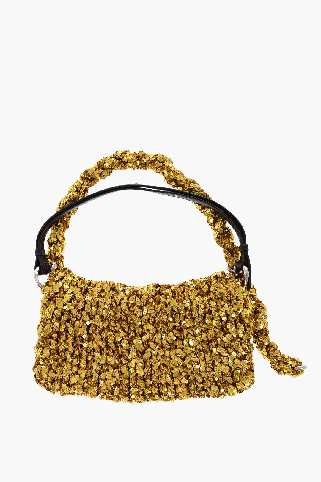 Jil Sander 3300~Knitted Shoulder Bag with Sequins