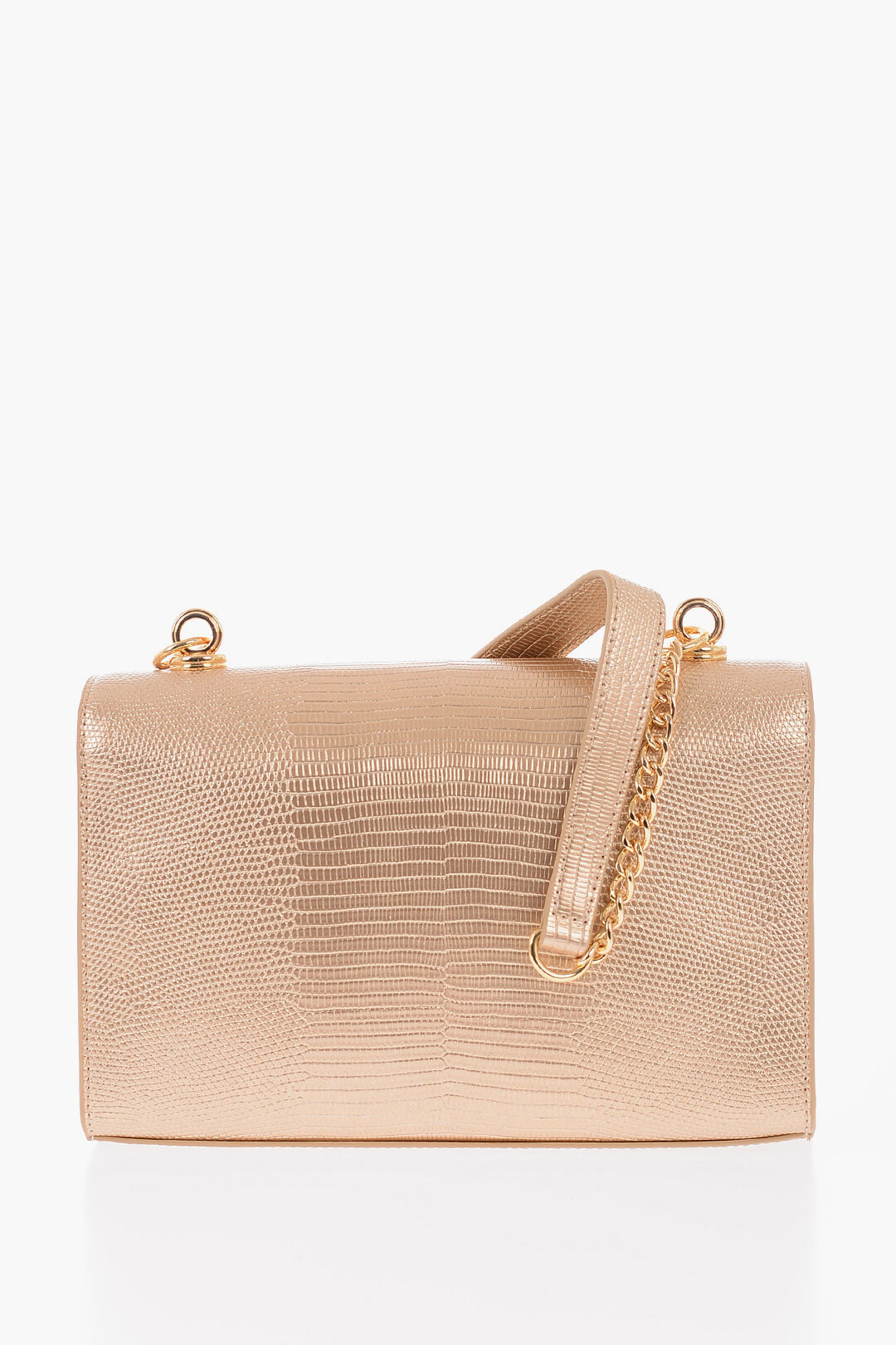 Moschino 3300~LOVE Lamé Faux Leather Shoulder Bag, view 2