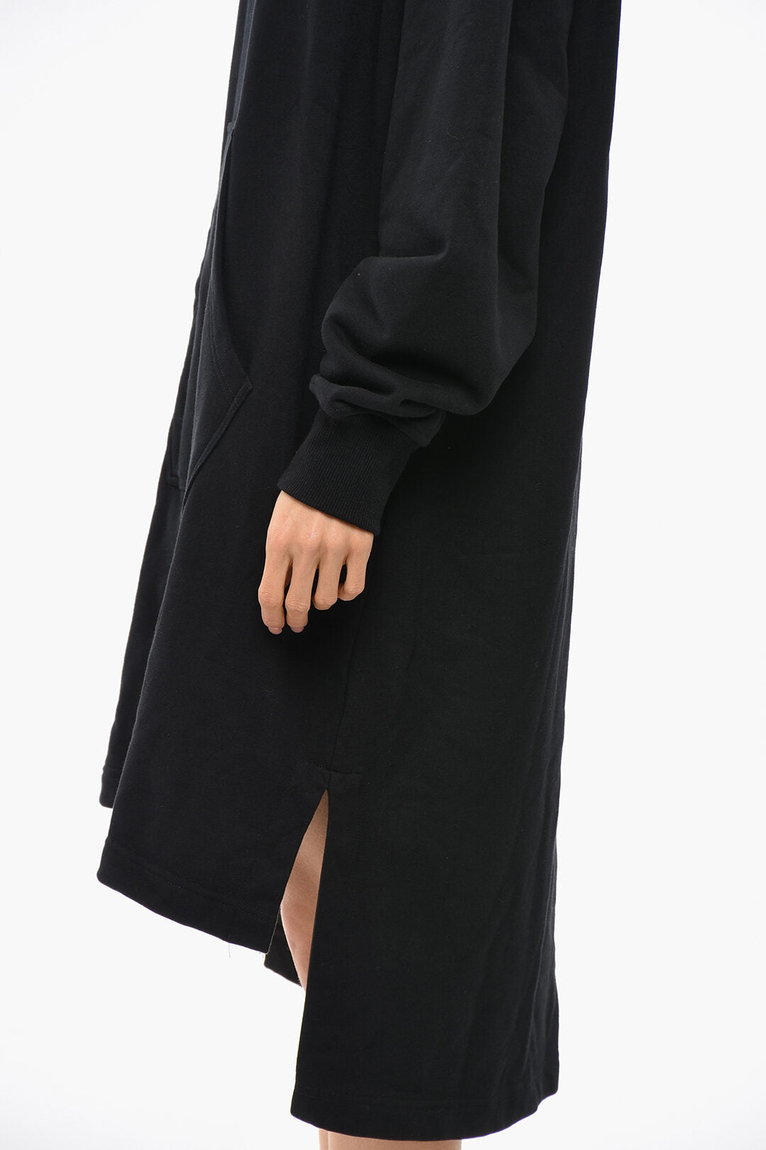 Diesel 3500~Brushed Cotton Long-Sleeve Hoodie Dress D-ILSE-D