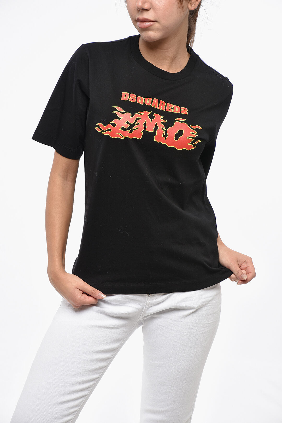 Dsquared2 3500~Cotton Printed Crewneck T-Shirt EASY FIT