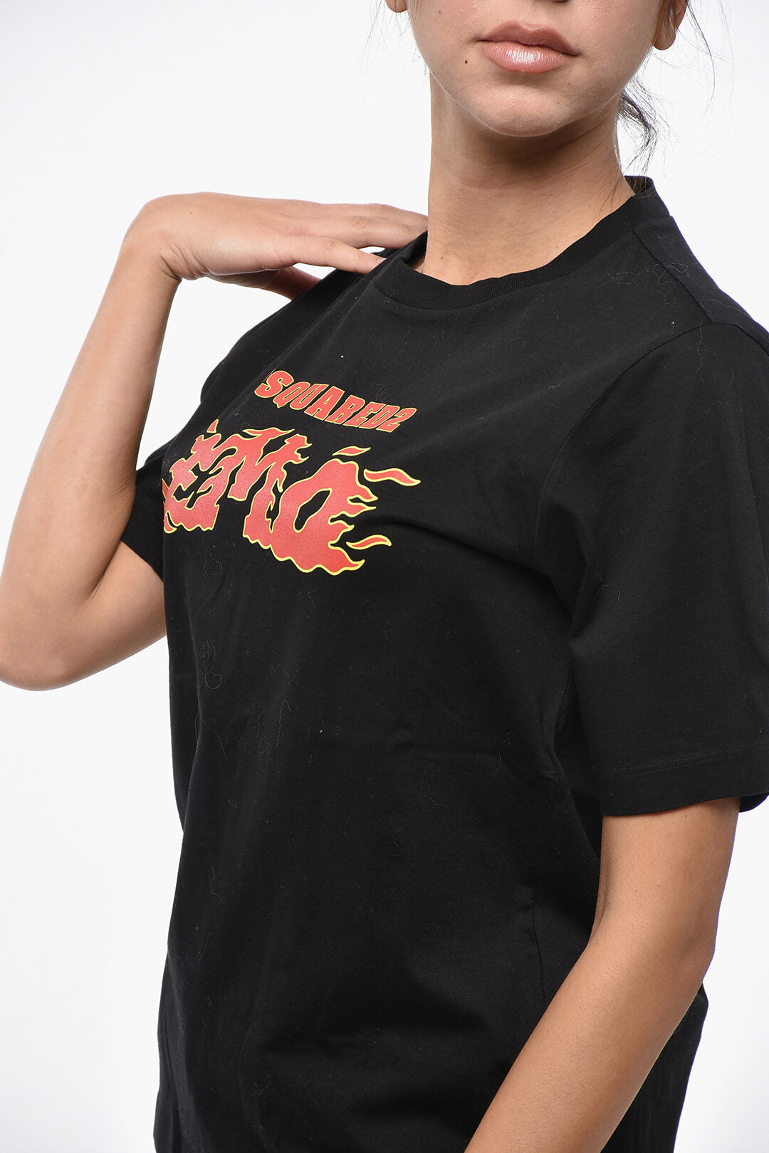 Dsquared2 3500~Cotton Printed Crewneck T-Shirt EASY FIT, view 2