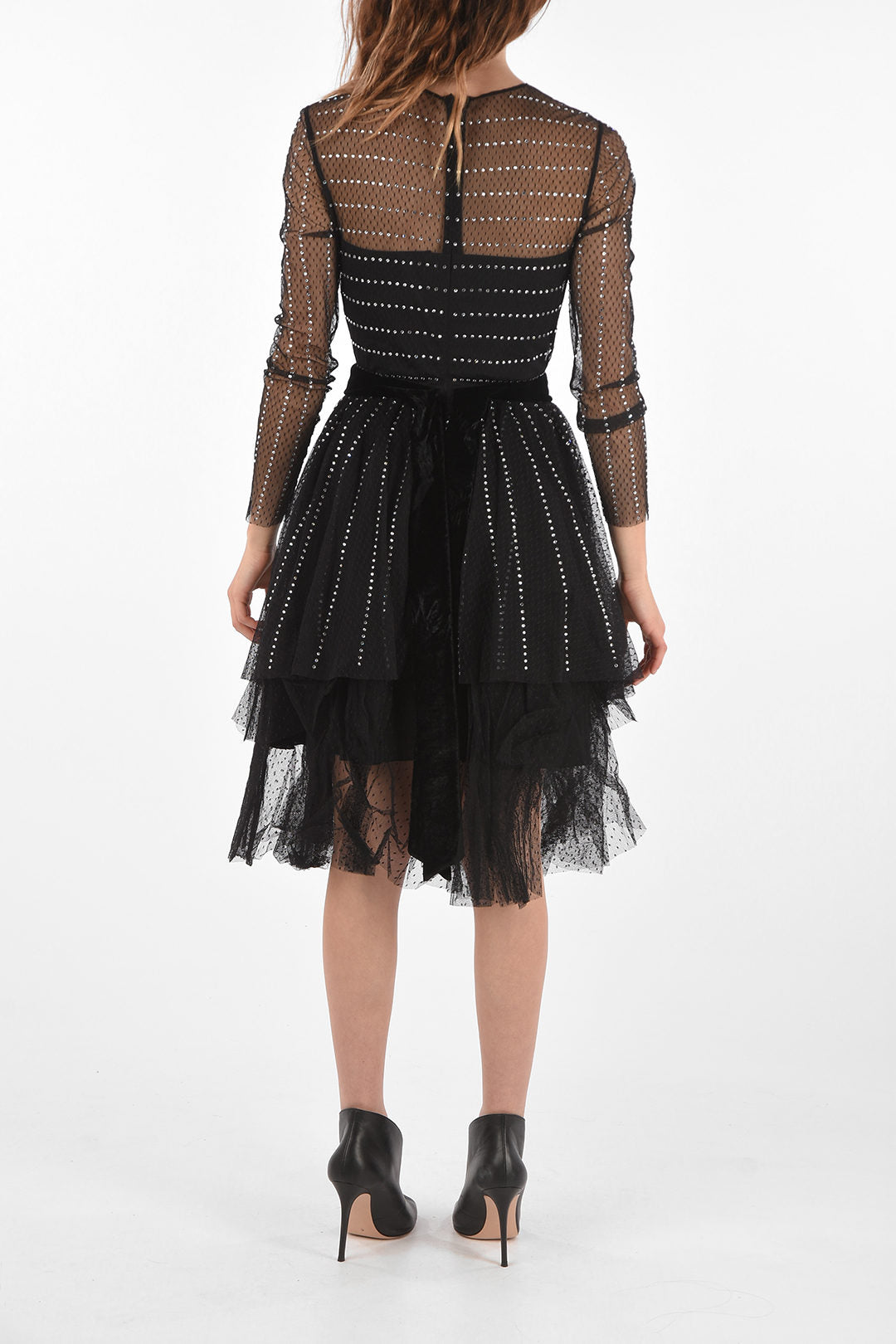 Philipp Plein 3500~COUTURE EST.1978 Tulle Dress CRYSTAL with Strass, view 2