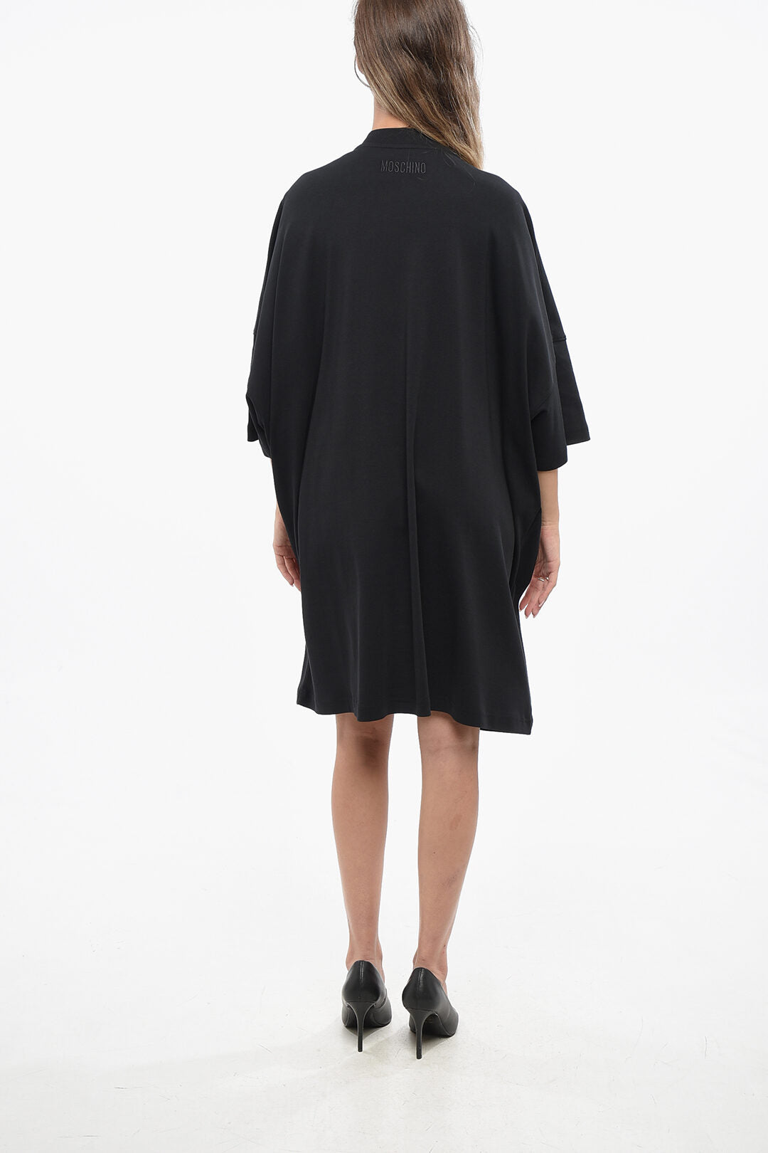Moschino 3500~COUTURE! Oversized Cotton Tee Dress with Beads, view 2