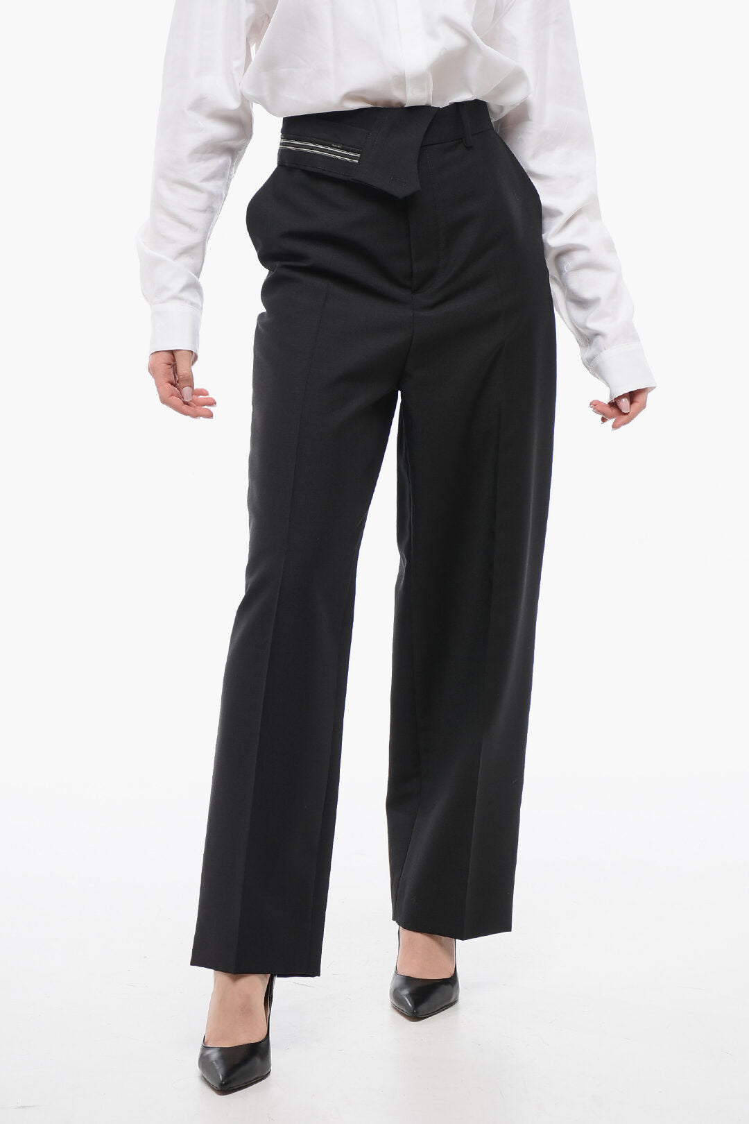Fendi 3500~Crop Carrot-Fit Trousers