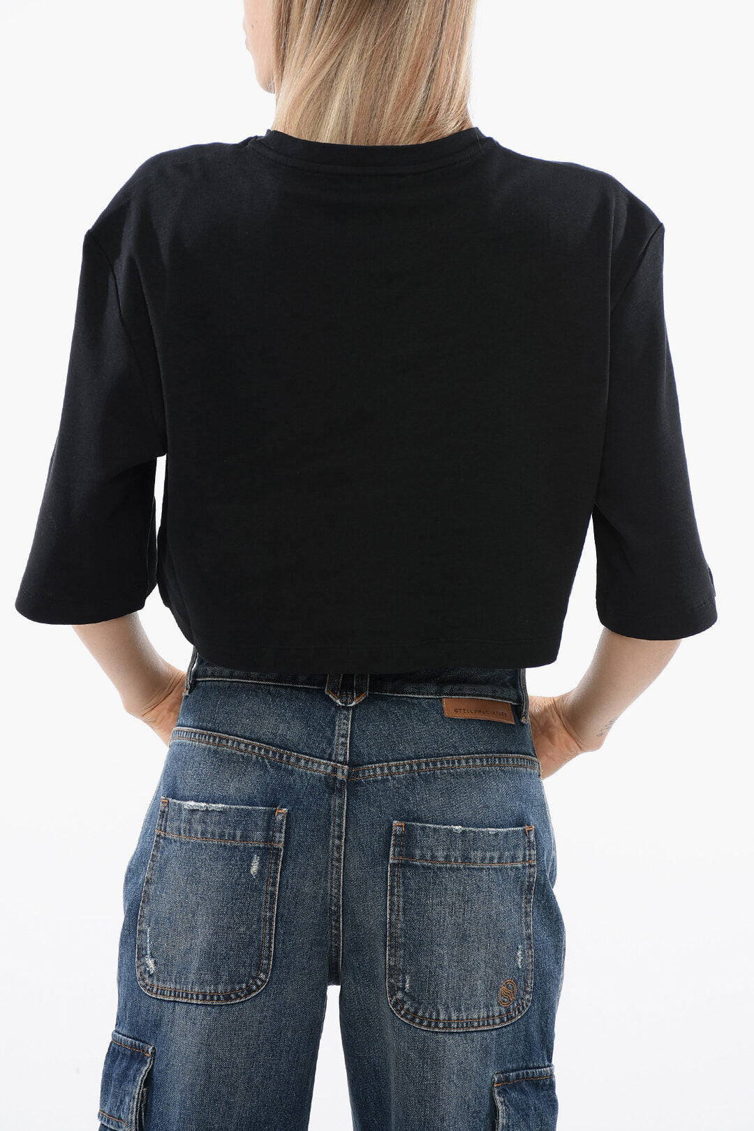 John Richmond 3500~Crop T-shirt GENYA with Oversized Fit, view 2