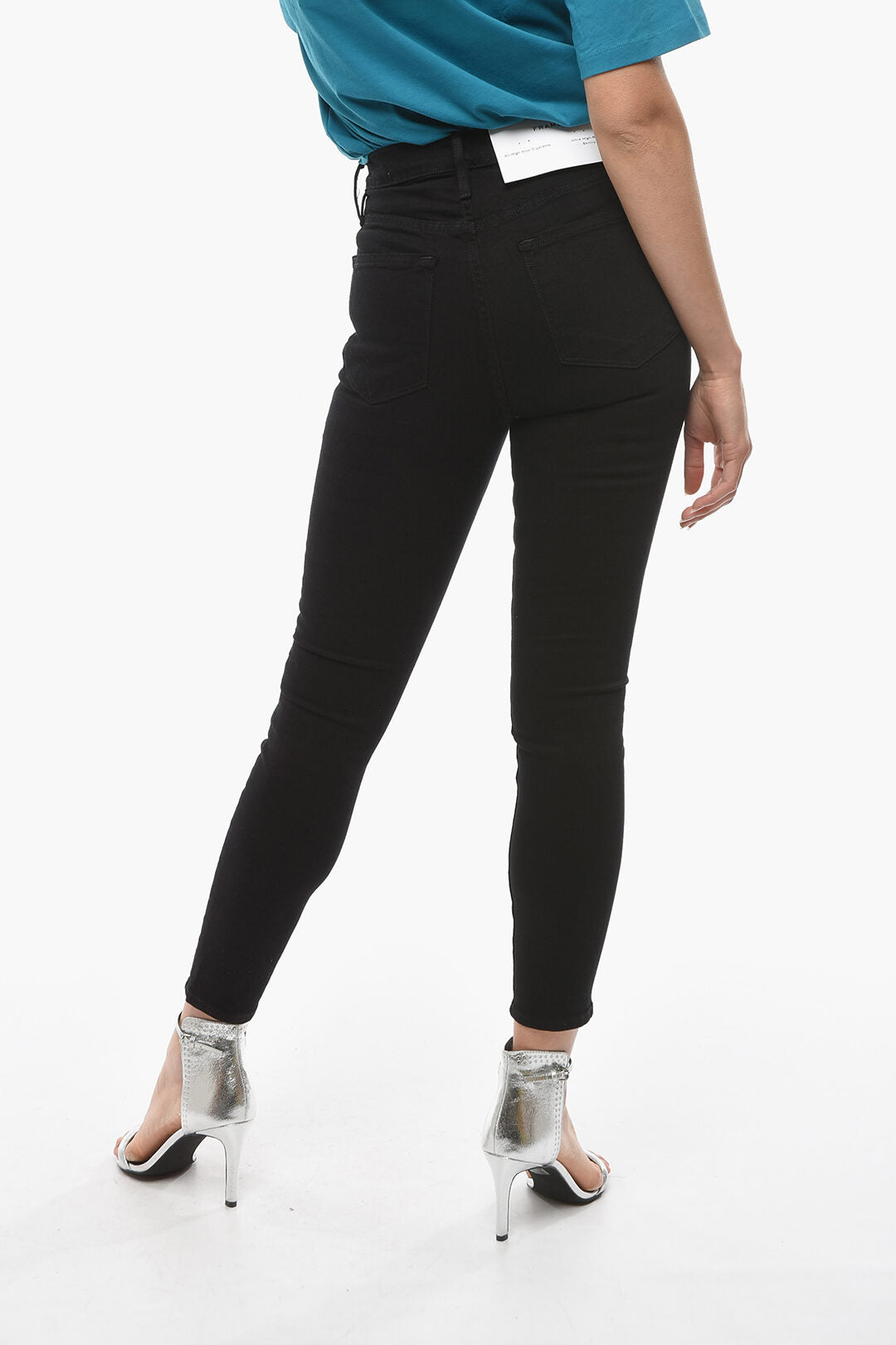 Frame 3500~Dark Wash Skinny Fit High-Rise Jeans 13cm, view 2