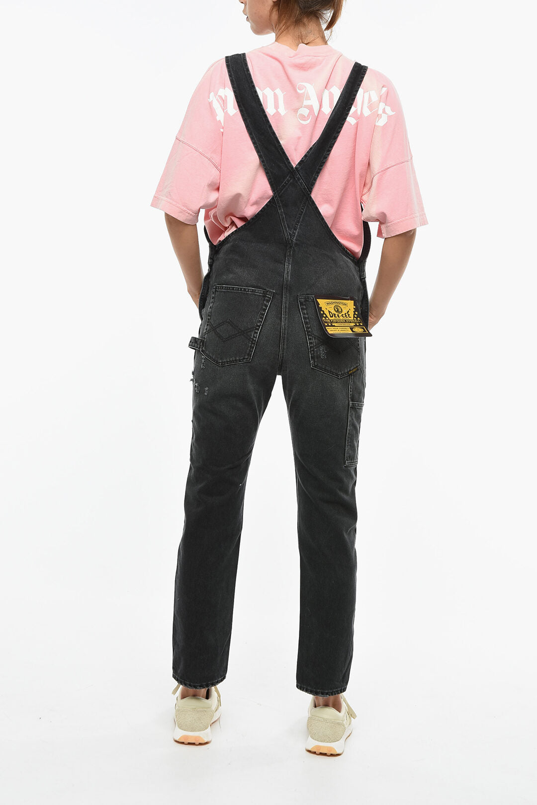 Washington Dee Cee 3500~Denim Overalls with Logo and Gold Buttons, view 2