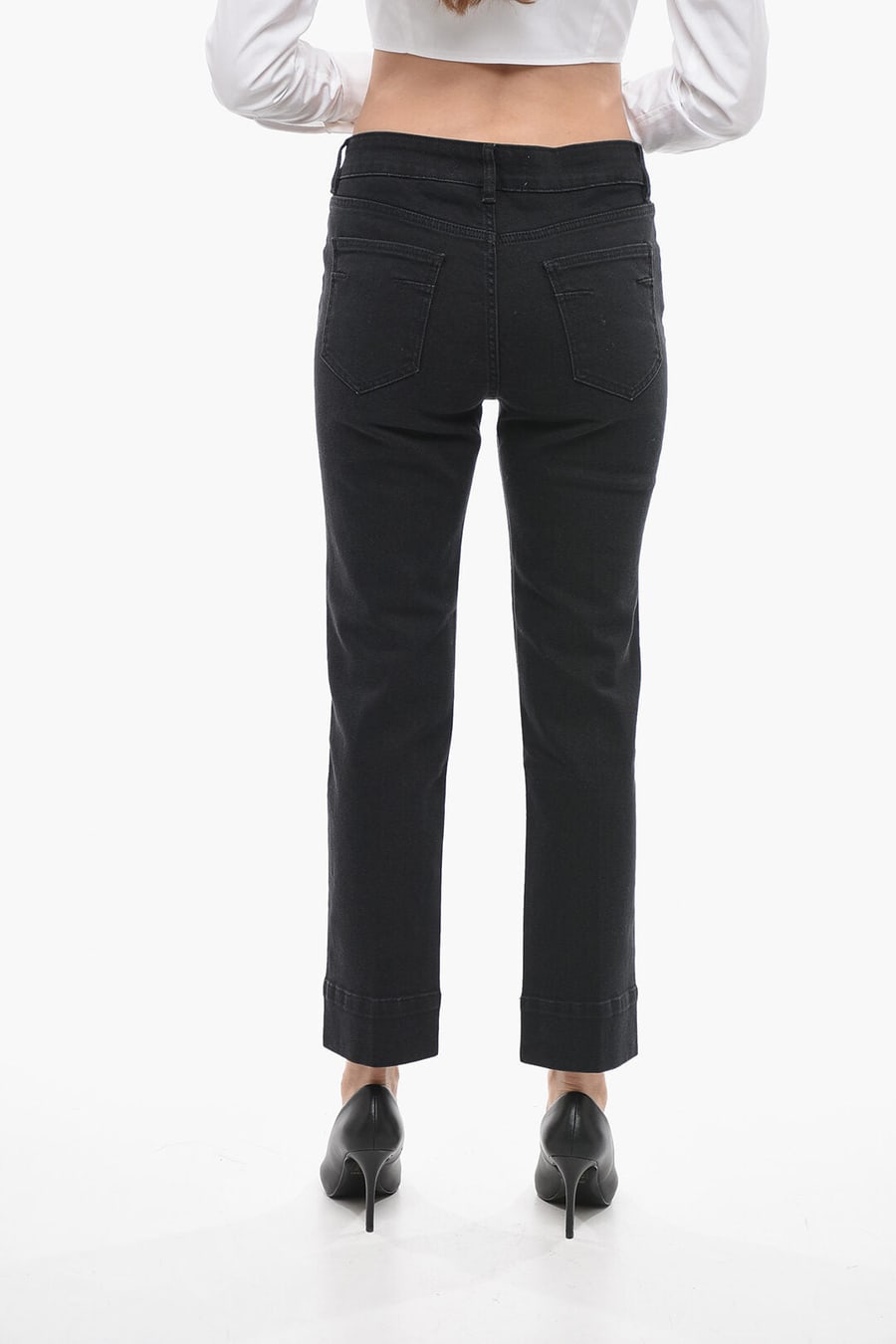 Anaii 3500~Denim Stretch Capri Jeans SIMON Straight Leg 18cm, view 4