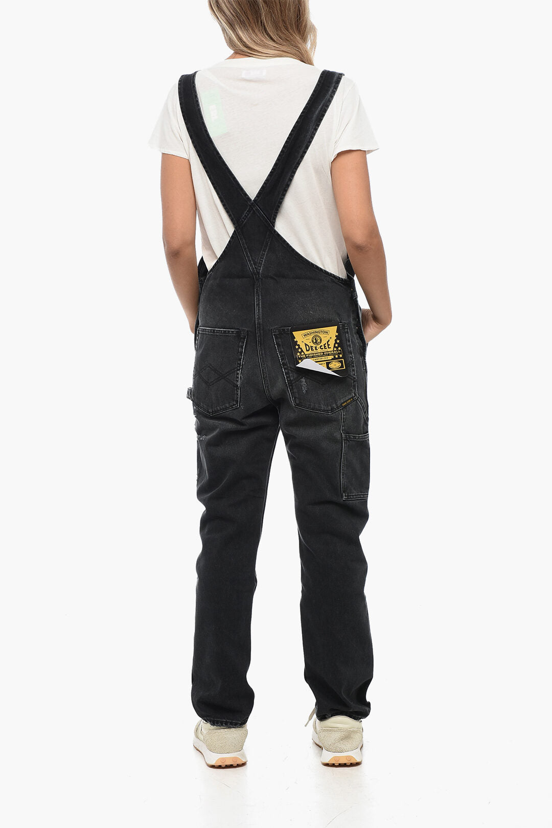 Washington Dee Cee 3500~Distressed Denim Overalls, view 2