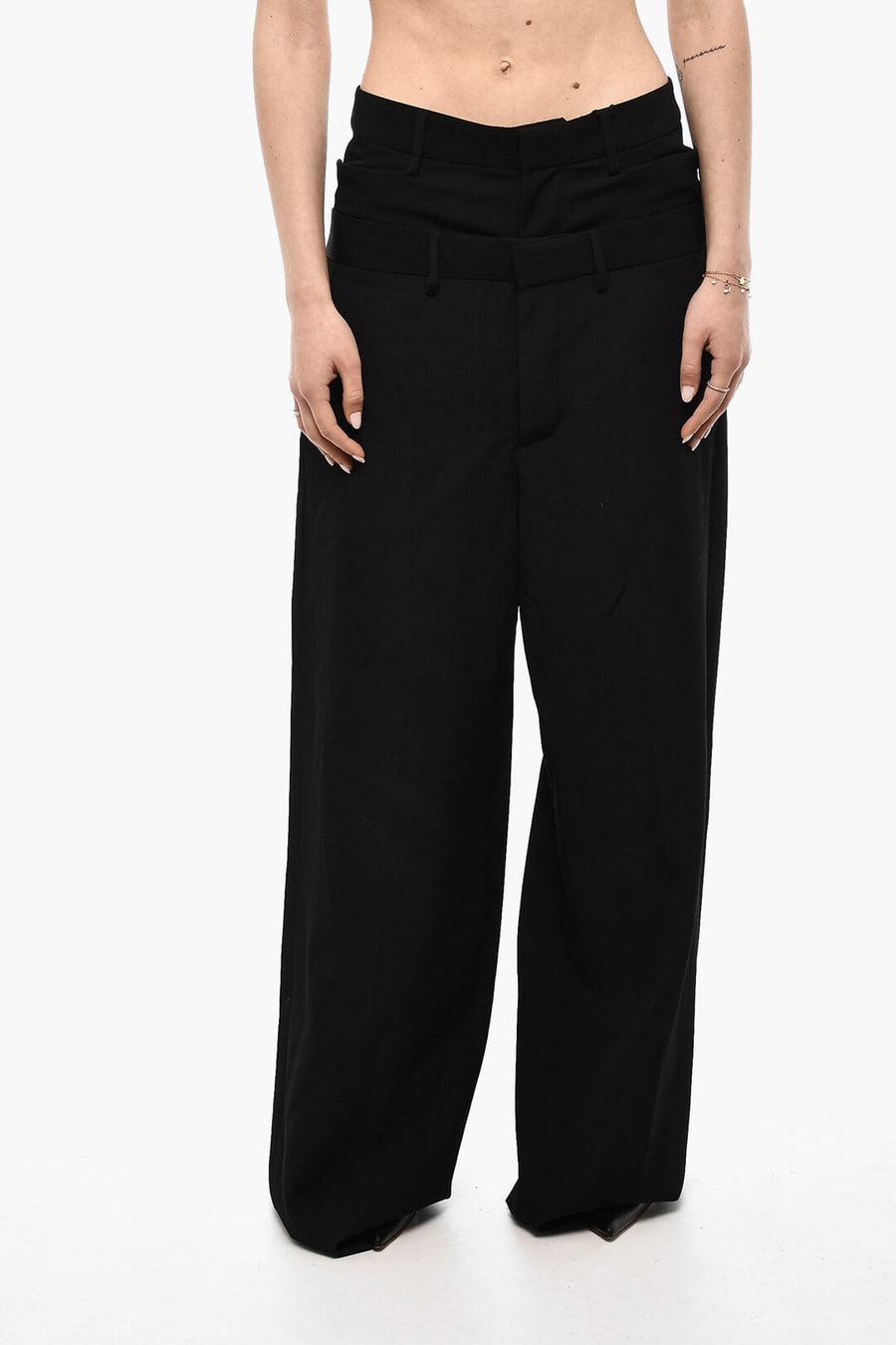 Dsquared2 3500~Double-Layer Wool Chino Trousers