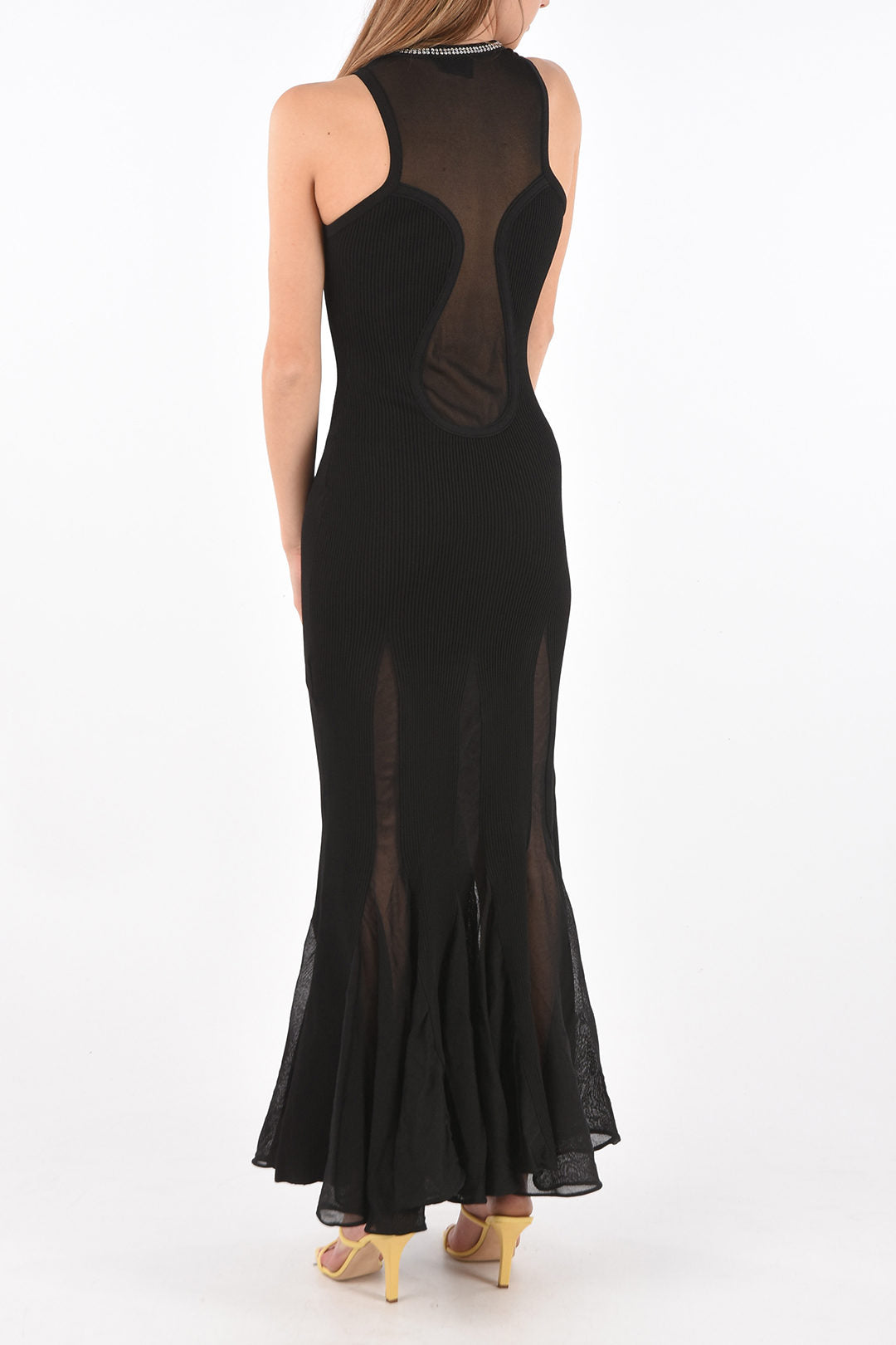Philipp Plein 3500~Dress CRYSTAL with Sheer Details, view 2
