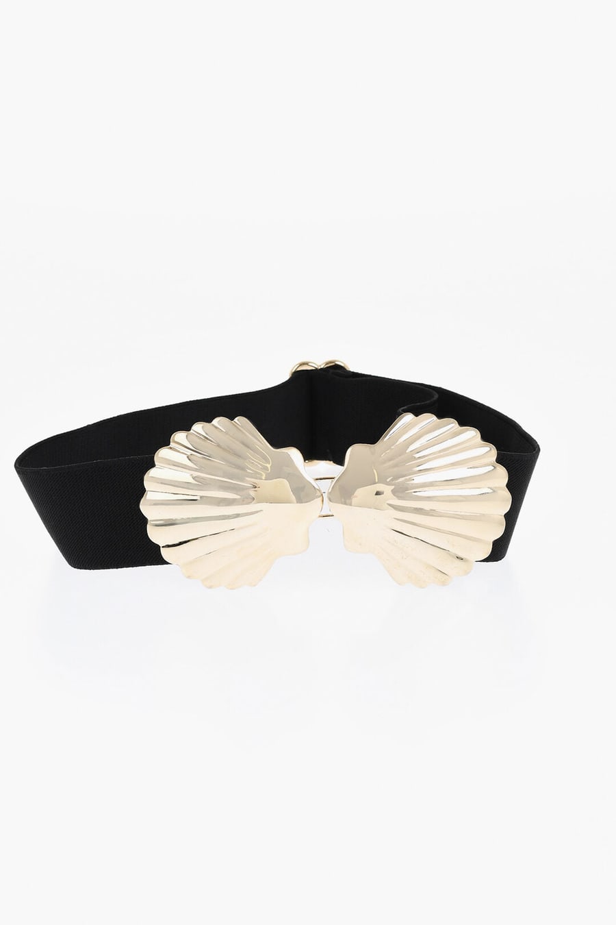 Dsquared2 3500~Elastic Fabric Belt with Shell-Shaped Buckle 40mm, view 2
