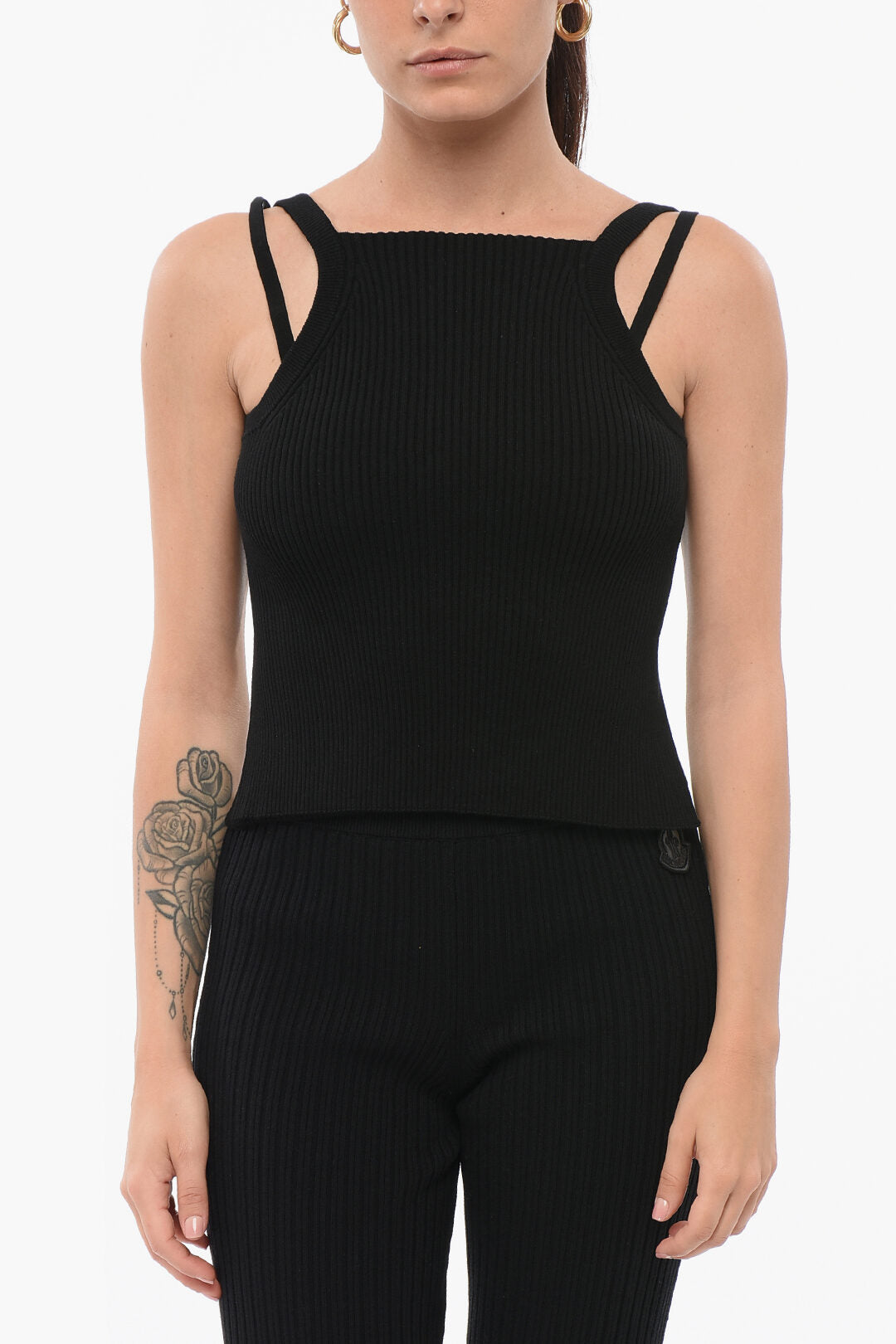 Armani 3500~EMPORIO Double-Layer Knit Top