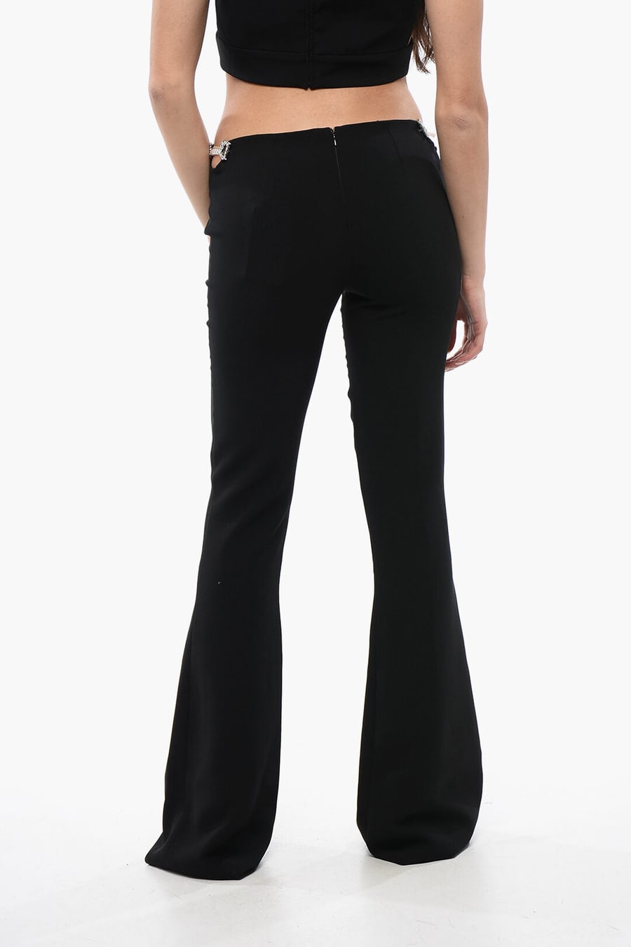 Dsquared2 3500~Flared-Fit Pants with Jewel Detail