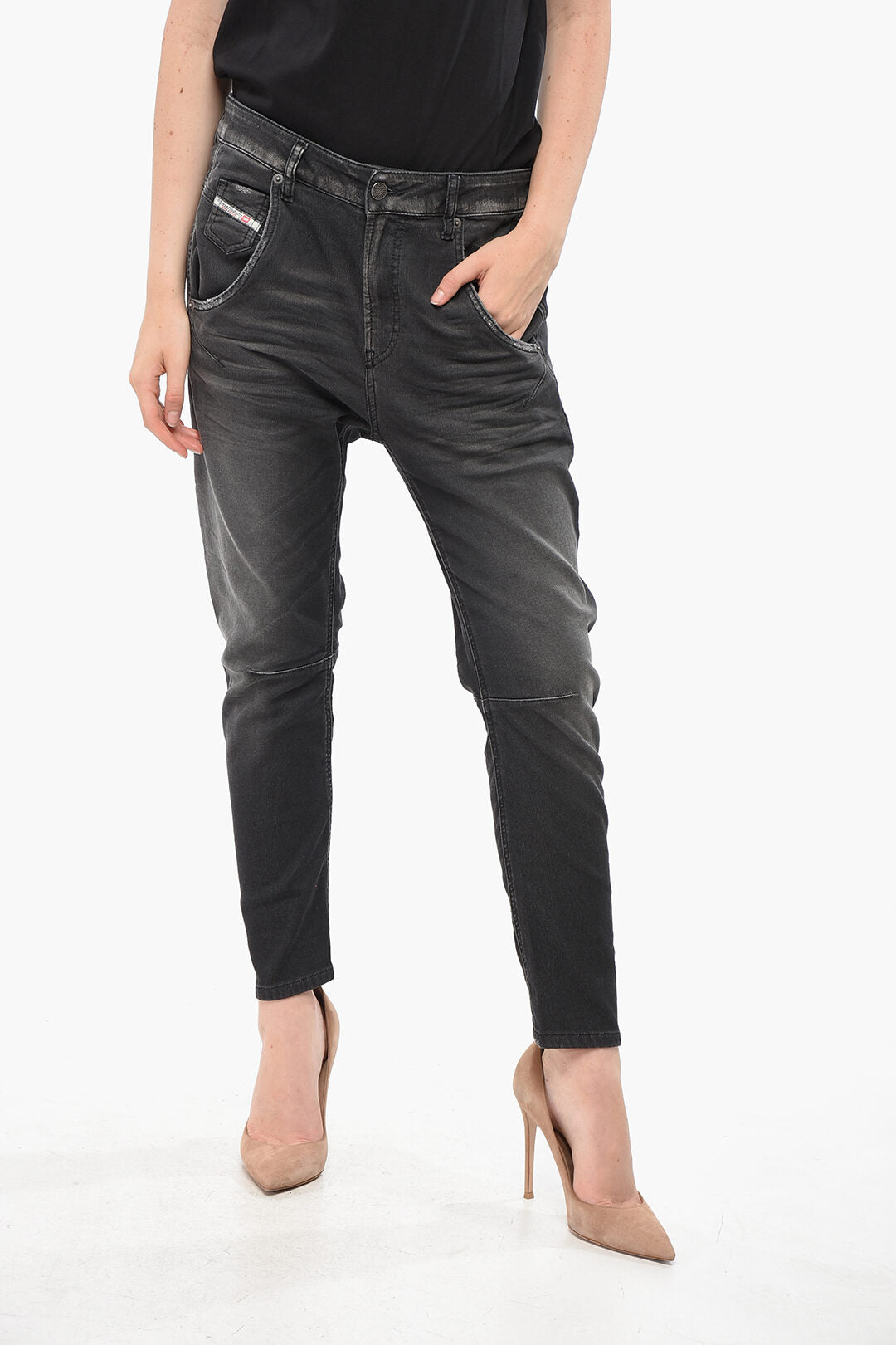 Diesel 3500~Jeans Skinny Cropped Fit FAYZA Stretch Cotton 13cm