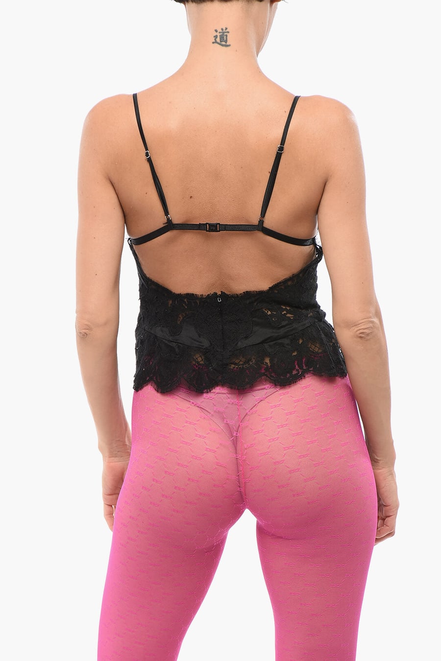 Dsquared2 3500~Lace and Silk Crop Top, view 2